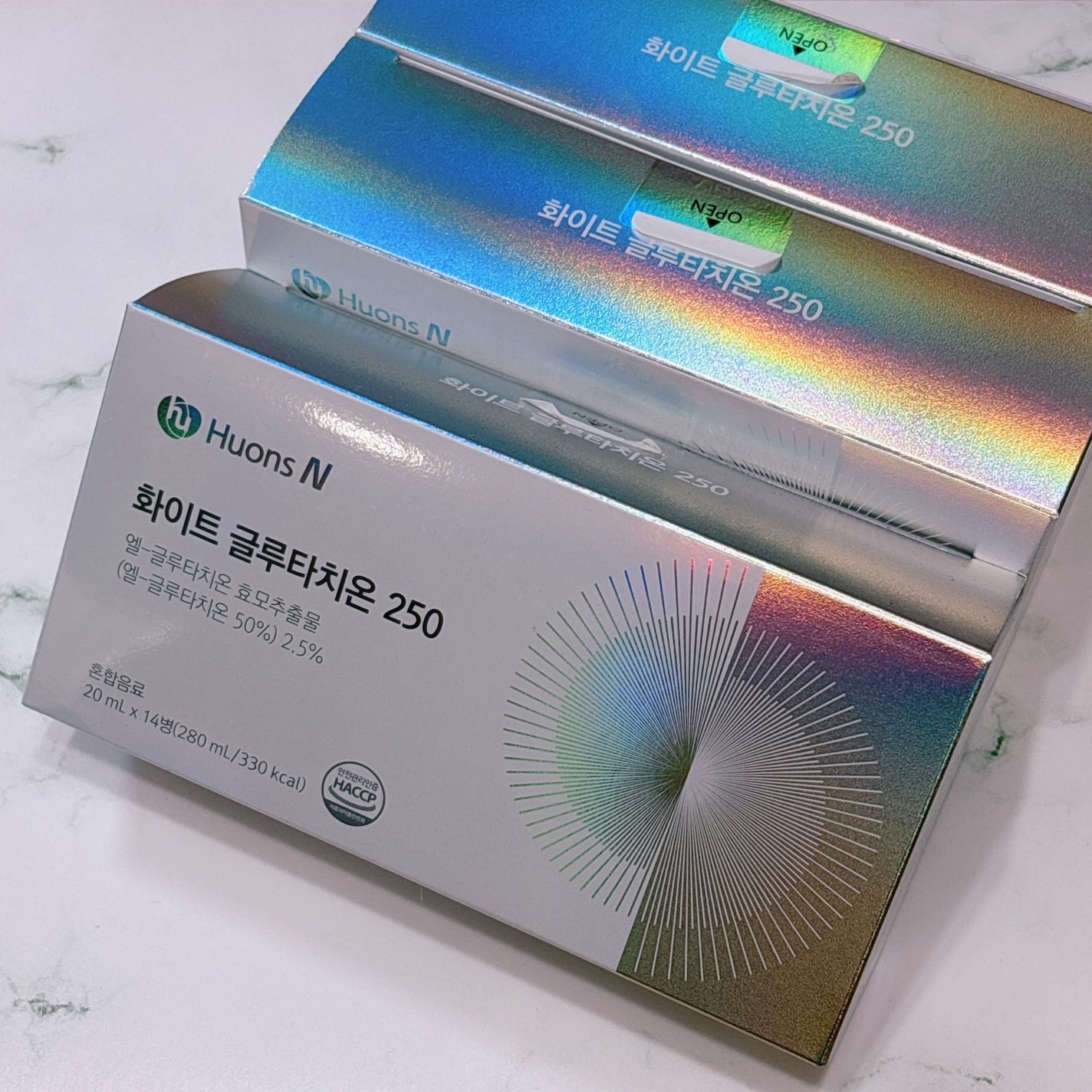 ホワイトグルタチオン250/HUONSN/美容ドリンクを使ったクチコミ(4枚目)