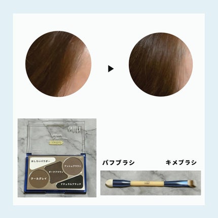 ヘアコンシーラーパレット&アーティスト デュアルブラシ/odiD/その他スタイリングを使ったクチコミ(2枚目)