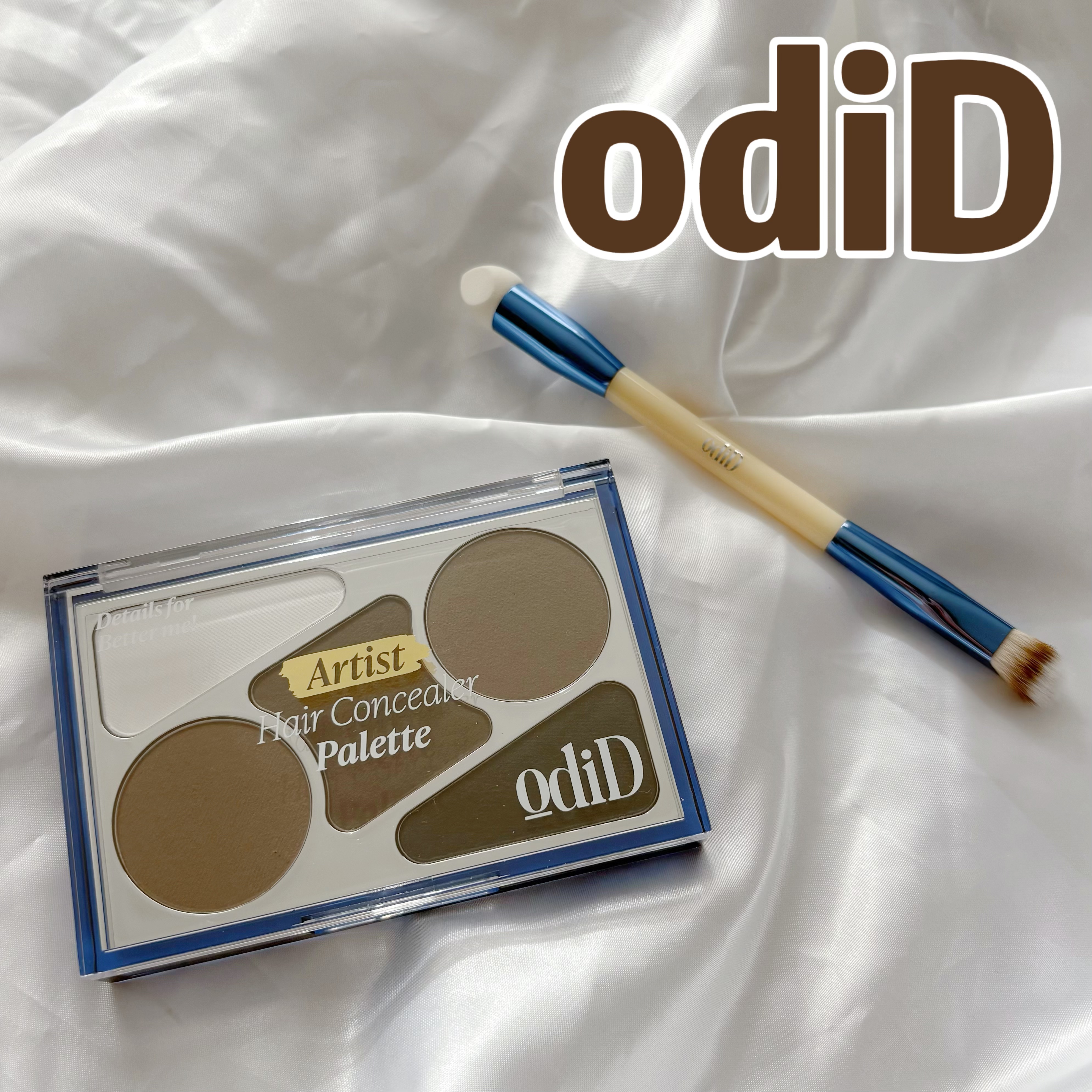  ヘアコンシーラーパレット&アーティスト デュアルブラシ/odiD/その他スタイリングを使ったクチコミ（1枚目）
