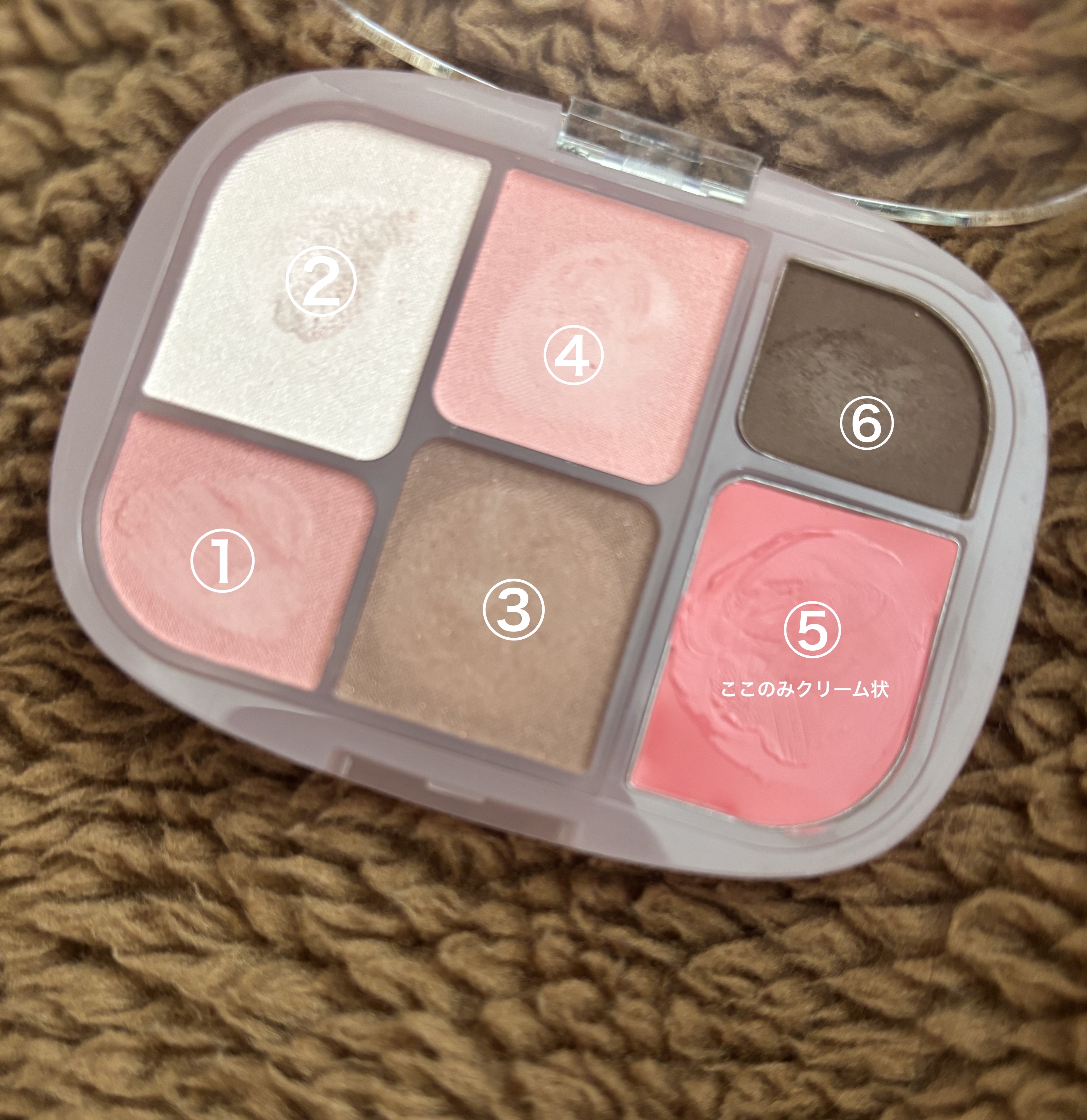 ソフトシアーマルチパレット/wakemake/アイシャドウパレットを使ったクチコミ（2枚目）