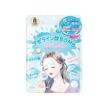 クリアターン クリアターン アゼライン酸BOMBマスクのクチコミ「先日、友達から、誕生日プレゼントとしてもらったごめんね素肌シリーズのアゼライン酸bomb!ドラ.....」(1枚目)