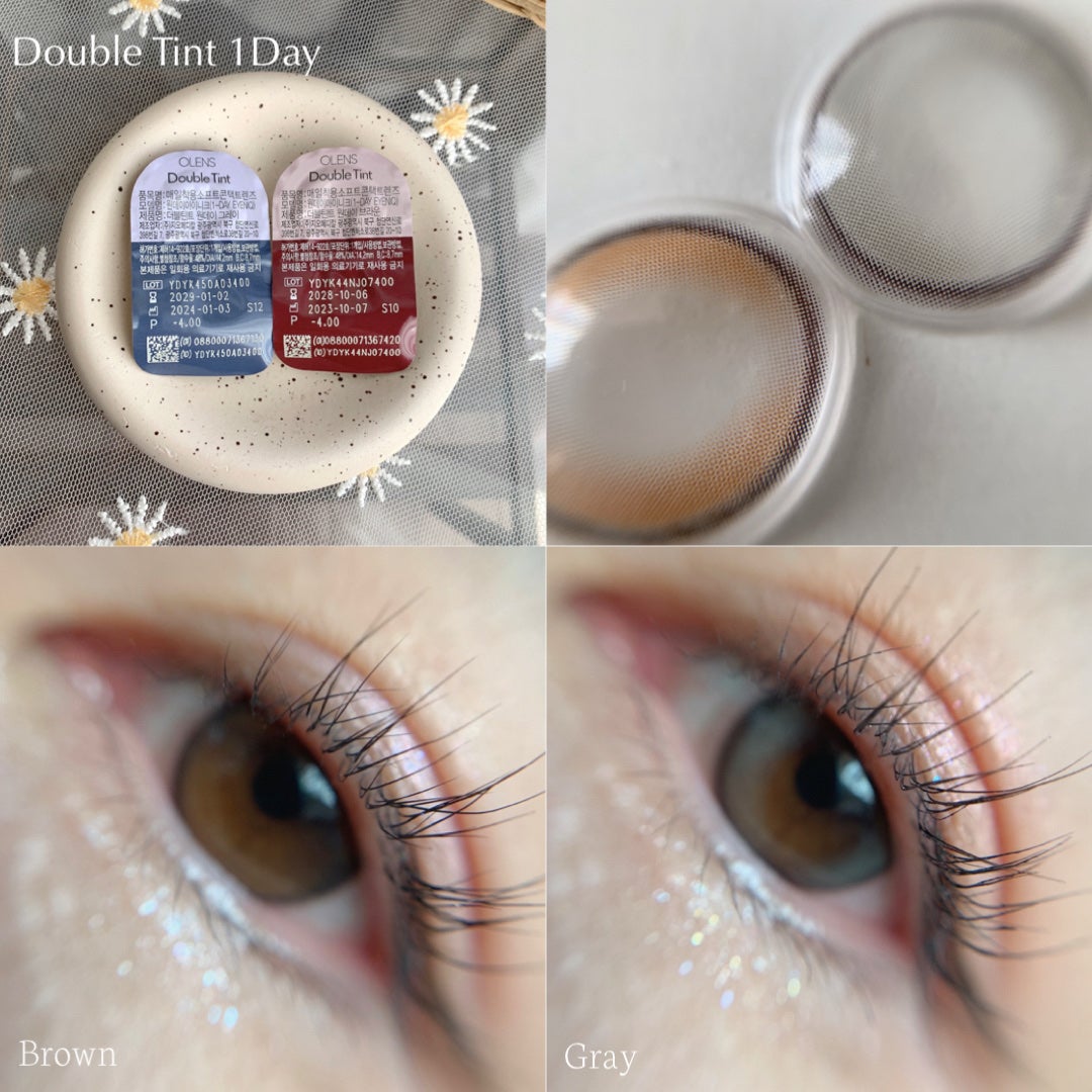 Double Tint 1day/OLENS/カラーコンタクトレンズを使ったクチコミ(4枚目)