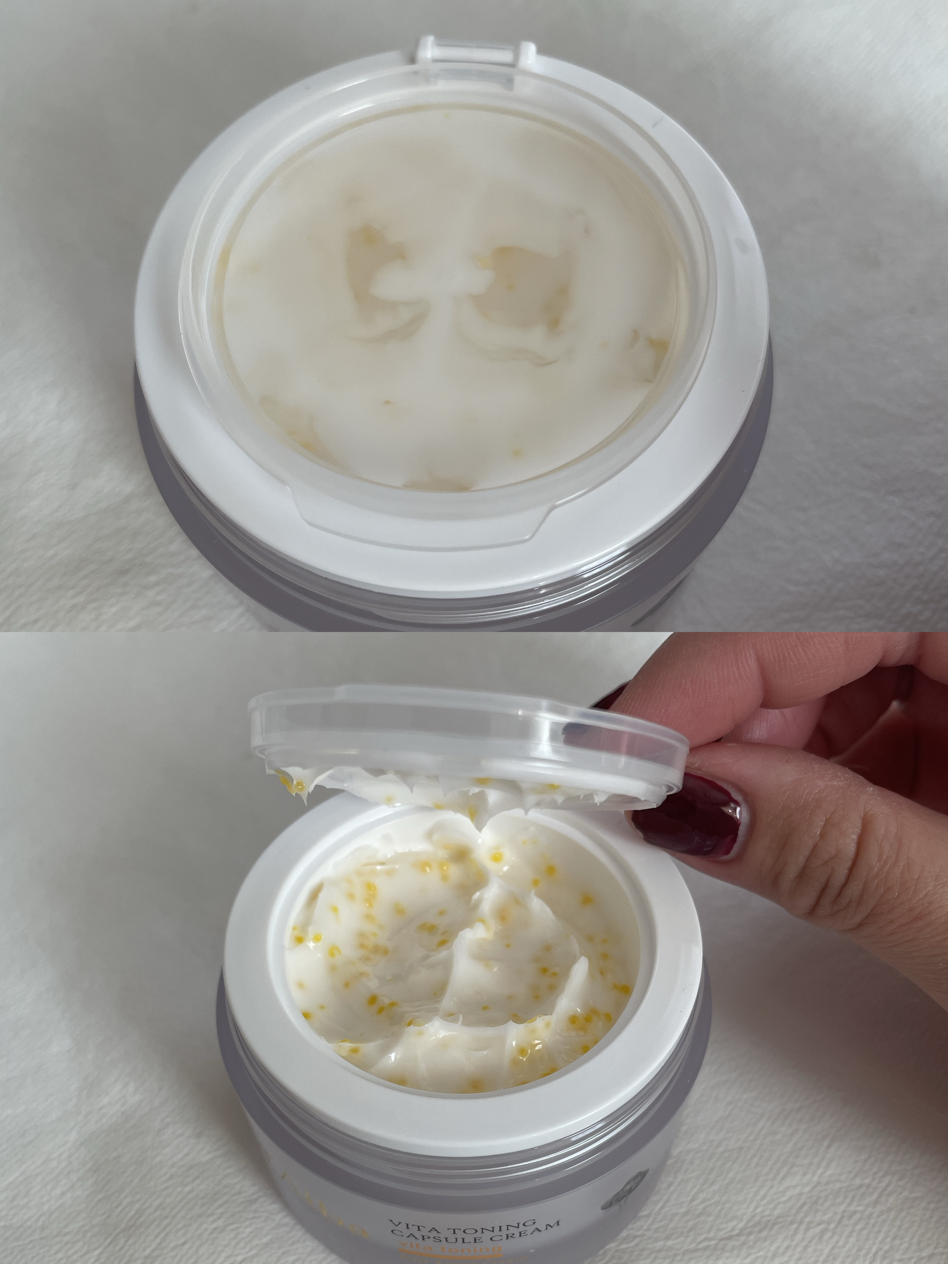 ビタトーニングカプセルクリーム/ダルバ/フェイスクリームを使ったクチコミ（3枚目）