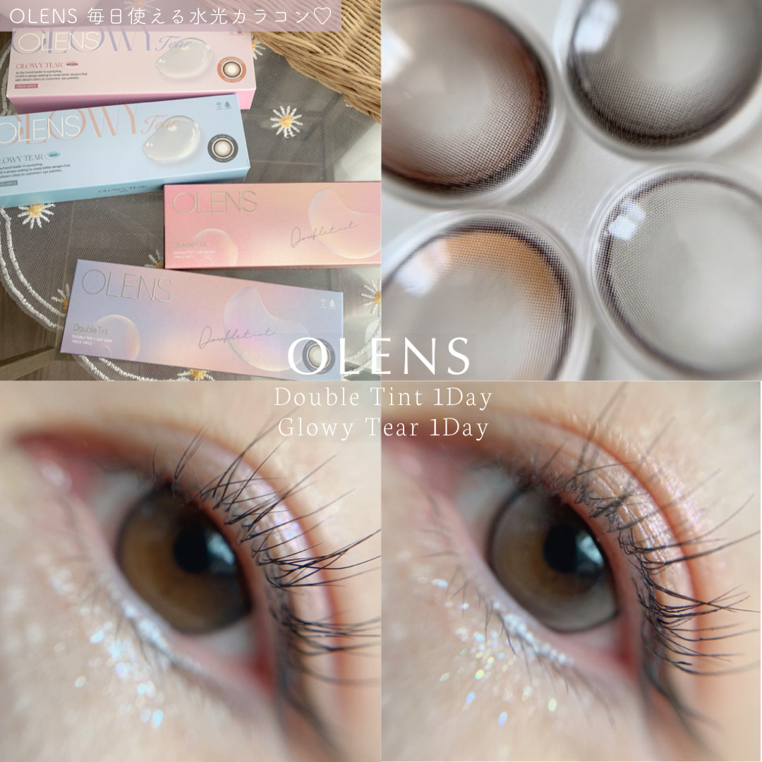 Double Tint 1day/OLENS/カラーコンタクトレンズを使ったクチコミ（1枚目）
