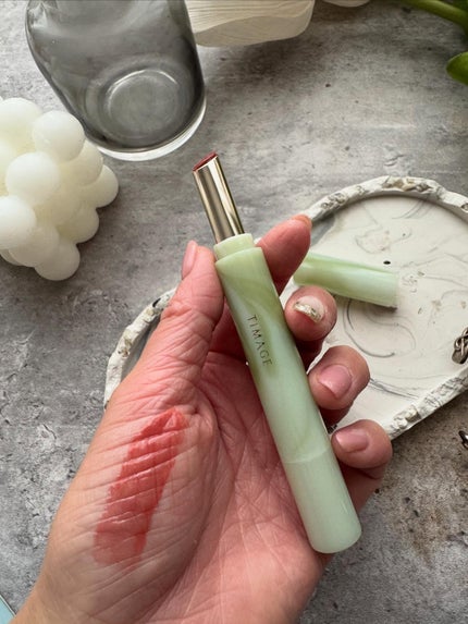 エッセンスリップジェル/TIMAGE/口紅を使ったクチコミ(2枚目)