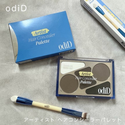 ヘアコンシーラーパレット&アーティスト デュアルブラシ/odiD/その他スタイリングを使ったクチコミ(1枚目)