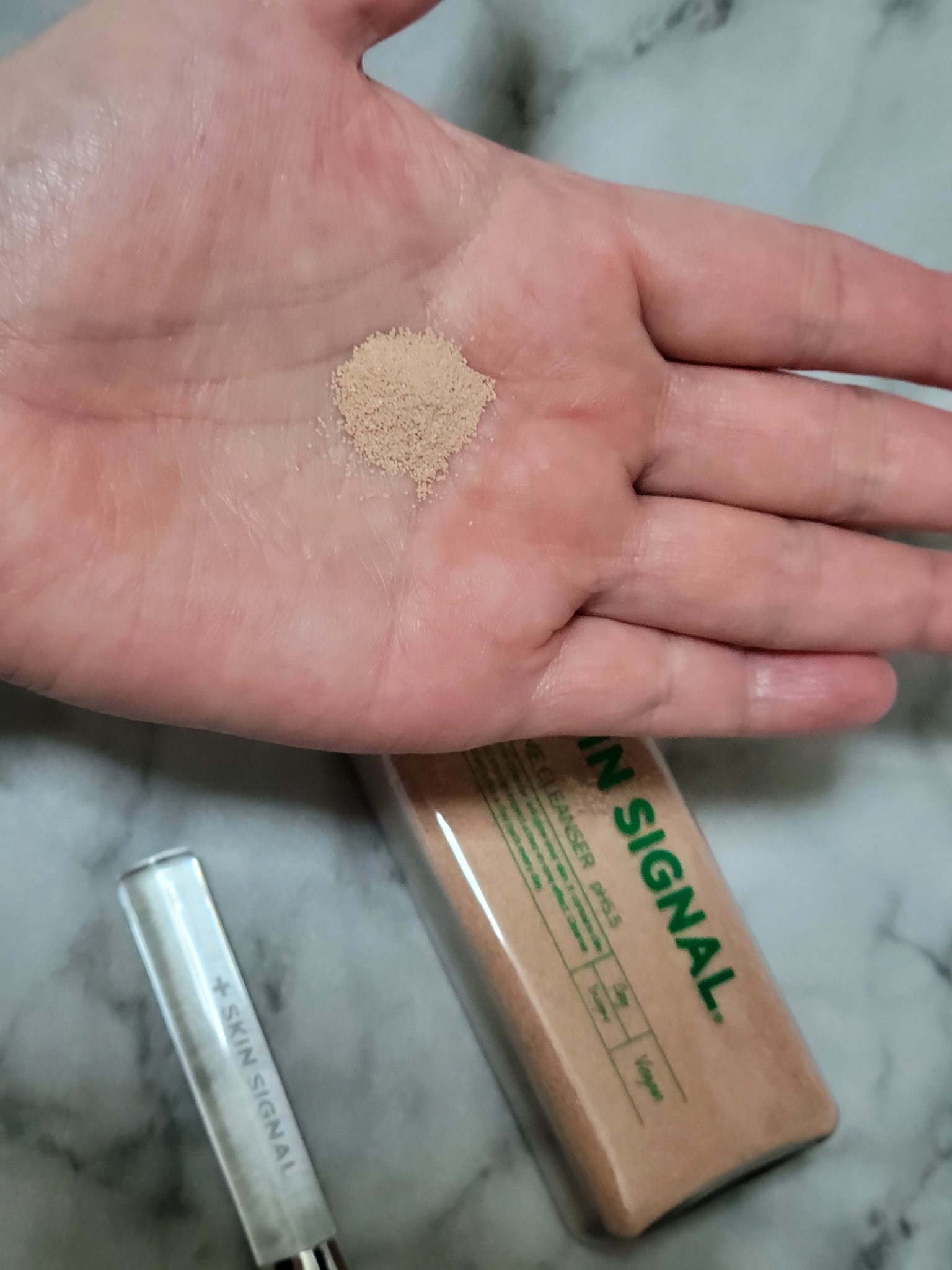 ピンククレイ酵素クレンザー/SKIN SIGNAL/洗顔パウダーを使ったクチコミ（2枚目）