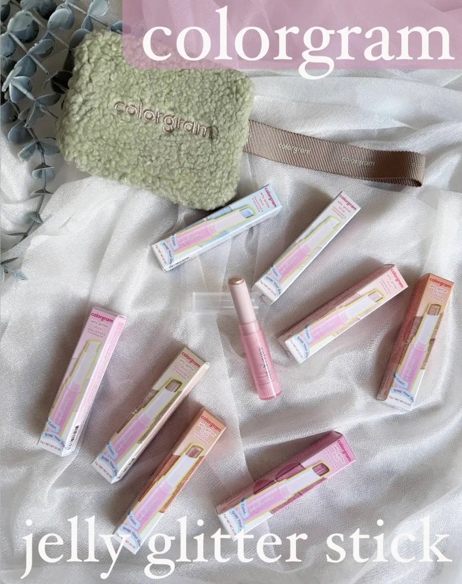 カラーグラム ぷるんジェリービームスティック/Colorgram/グリッターを使ったクチコミ(1枚目)