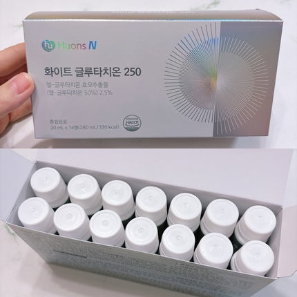 ホワイトグルタチオン250/HUONSN/美容ドリンクを使ったクチコミ(2枚目)