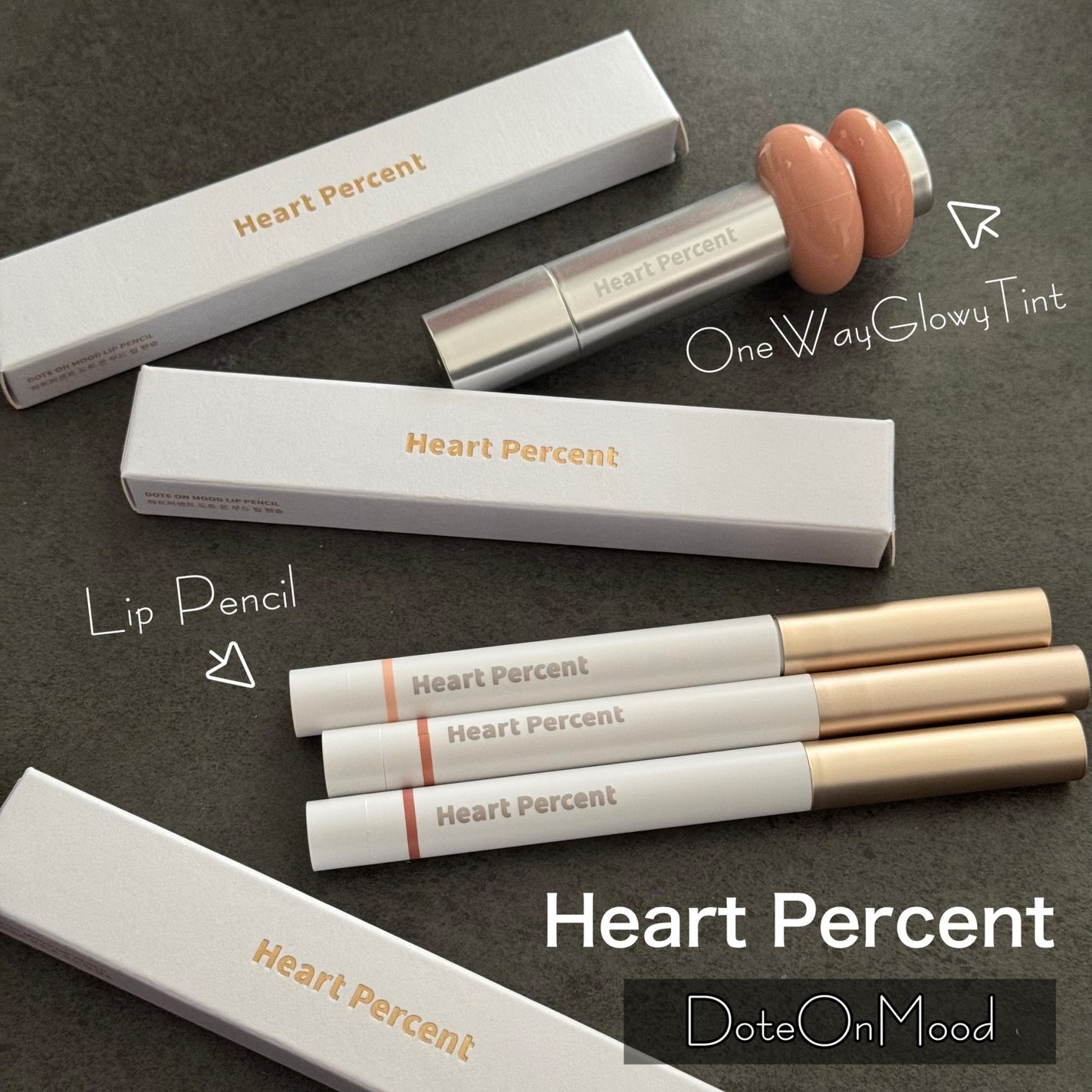 ドットオンムードリップペンシル/Heart Percent/リップライナーを使ったクチコミ(1枚目)