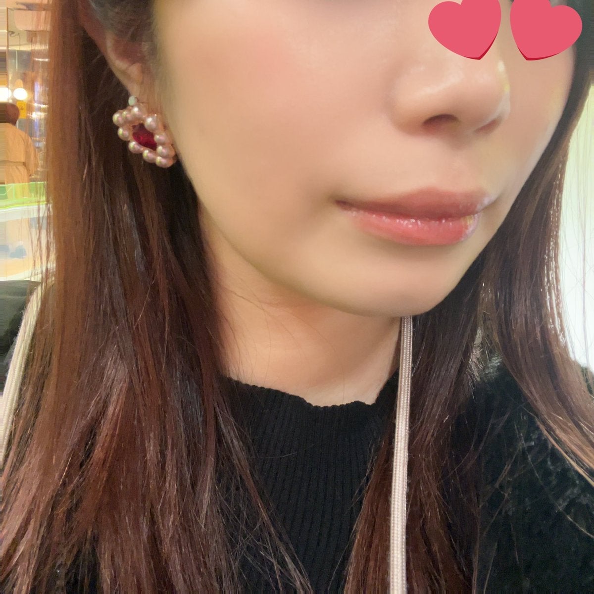 フィー 3Dボリューミンググロス B15 ピーチウーロン 70％/fwee/リップグロスを使ったクチコミ（3枚目）