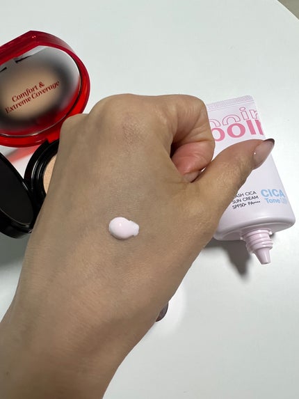 ウォータースプラッシュシカトーンアップクリーム/espoir/化粧下地を使ったクチコミ(3枚目)