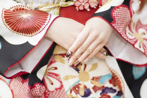 成人式当日のネイルイメージ