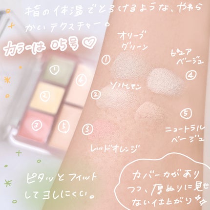 コンシールブレンダーパレット/LUNA/パレットコンシーラーを使ったクチコミ(3枚目)