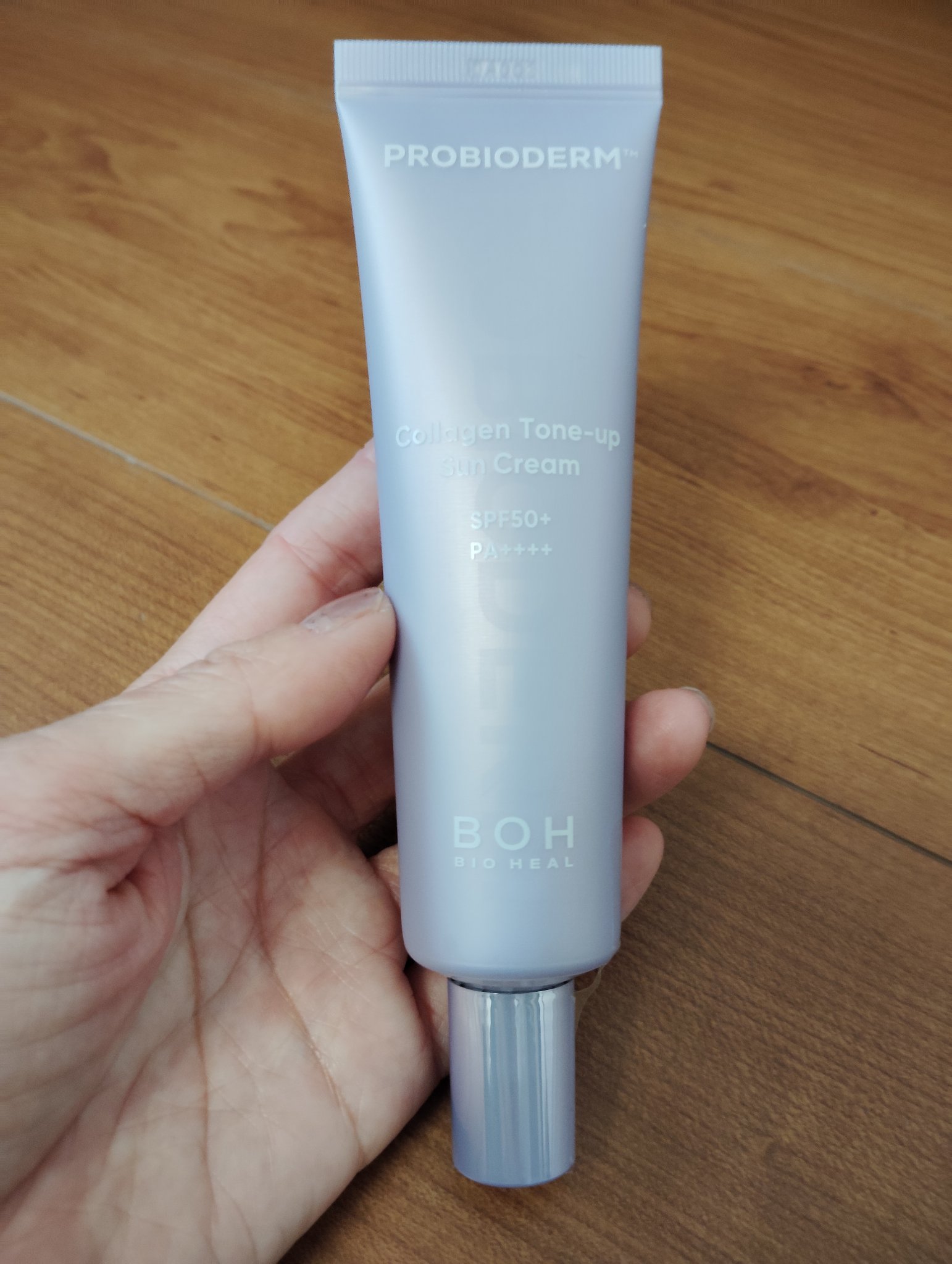 バイオヒールボ プロバイオダーム™ コラーゲン エッセンス サンクリーム/BIOHEAL BOH/日焼け止めローションを使ったクチコミ（1枚目）