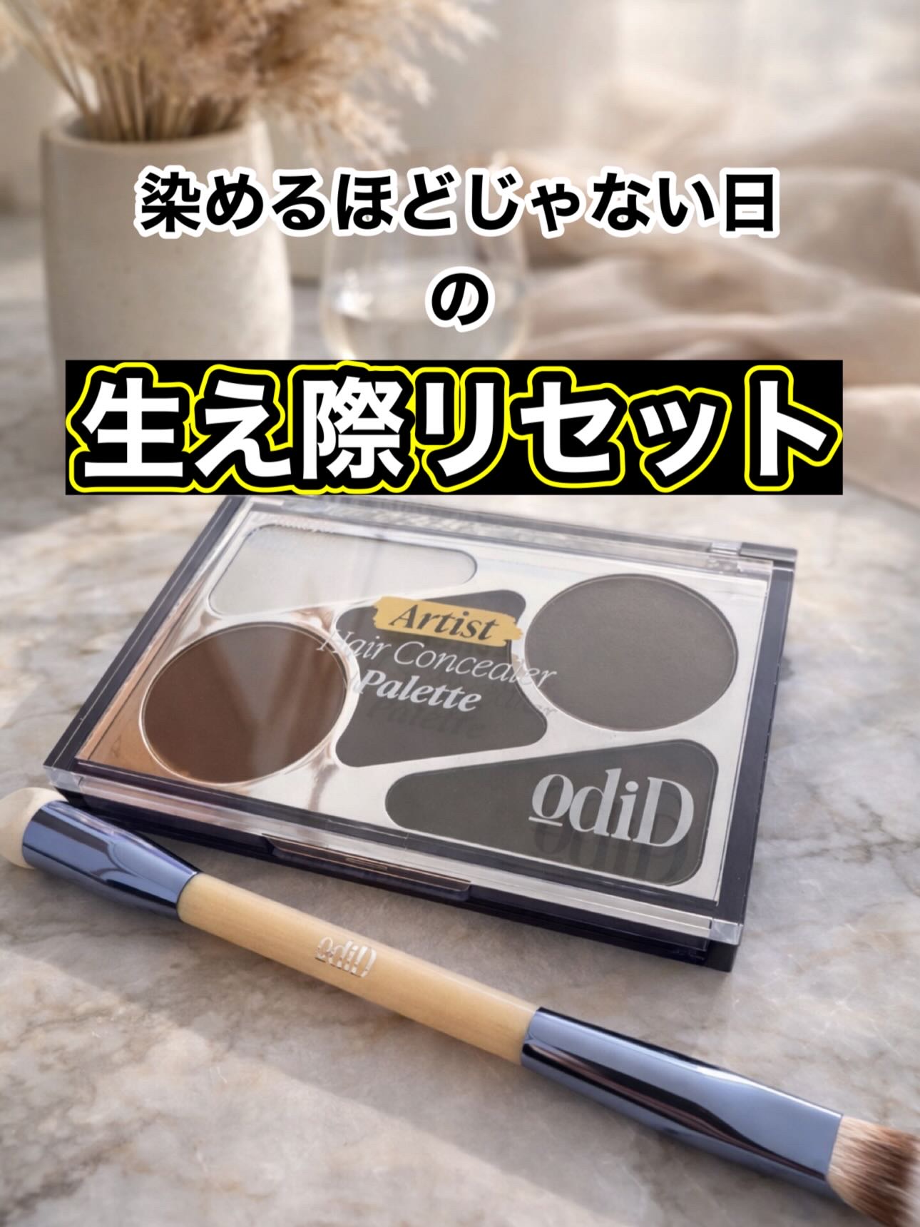  ヘアコンシーラーパレット&アーティスト デュアルブラシ/odiD/その他スタイリングを使ったクチコミ（1枚目）