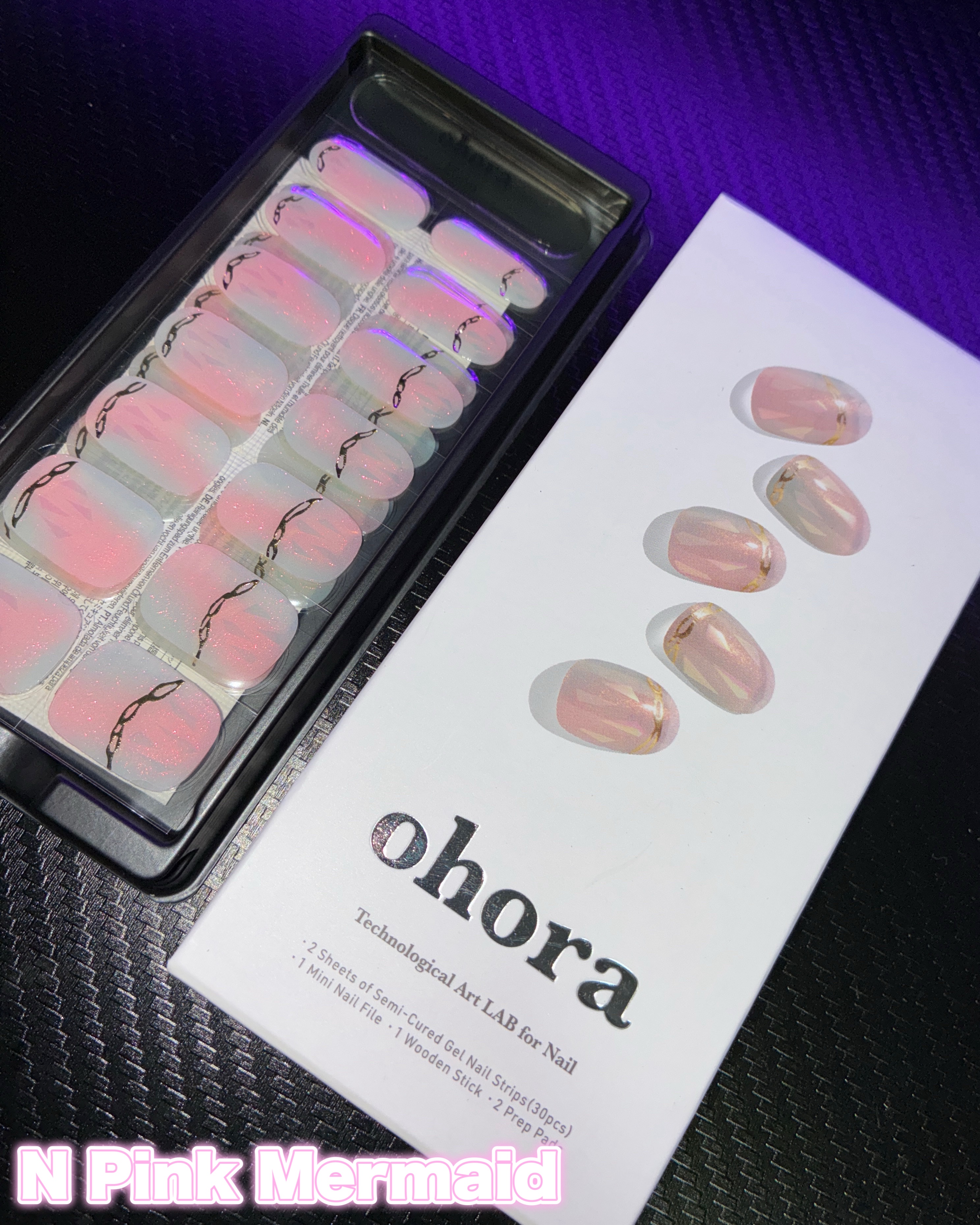 セミキュアジェルネイル（ハンド）/ohora/ネイルシールを使ったクチコミ（2枚目）