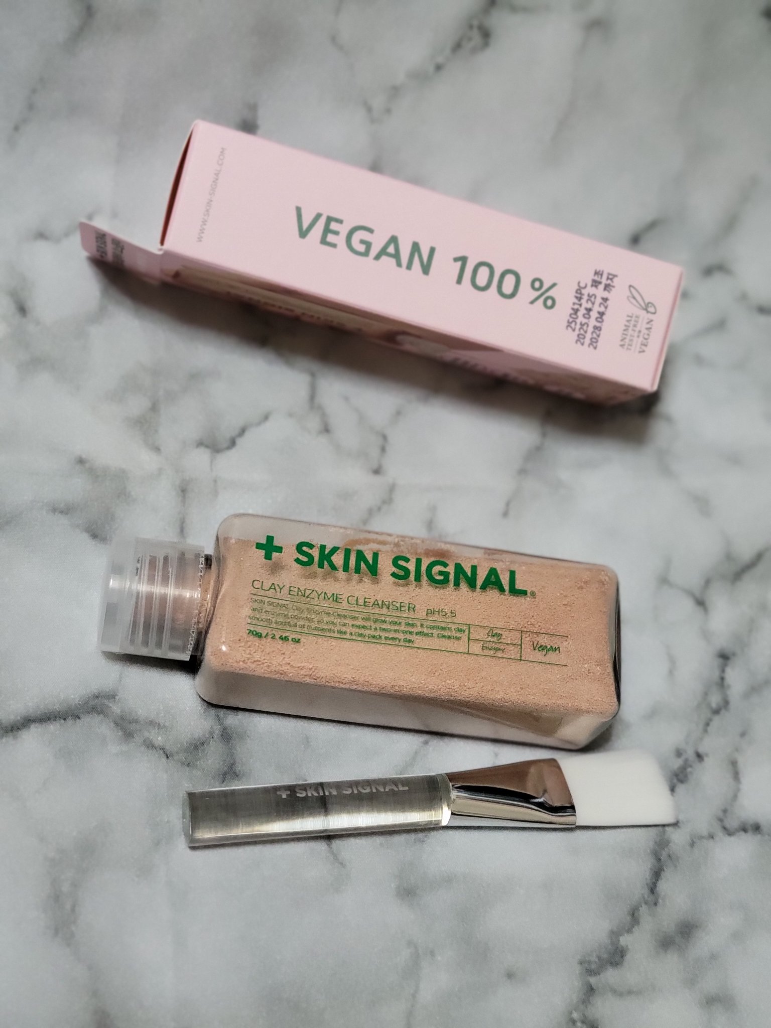 ピンククレイ酵素クレンザー/SKIN SIGNAL/洗顔パウダーを使ったクチコミ（1枚目）