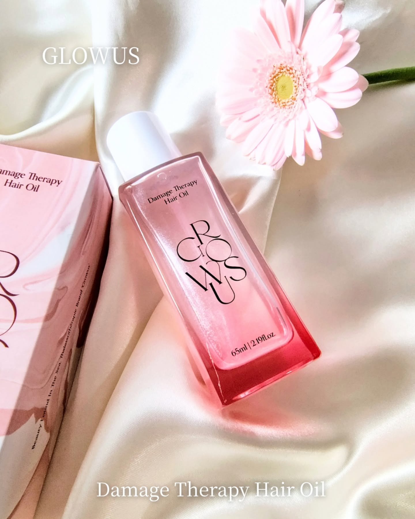 韓国ヘアケアブランド
GROWUS様から
洗い流さないトリートメント
ダメージテラピーヘアオイルを提供頂きました✨

パールエキス配合
髪表面を艷やかにコーティングする
パールピグメントがキラキラと輝いて
使う前からテンション上がる😊

