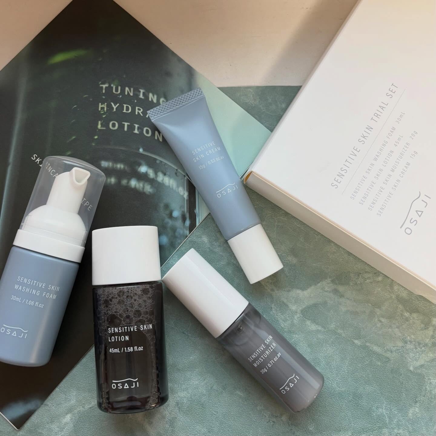 センシティブ スキン トライアルセット/OSAJI/トライアルキットを使ったクチコミ（2枚目）