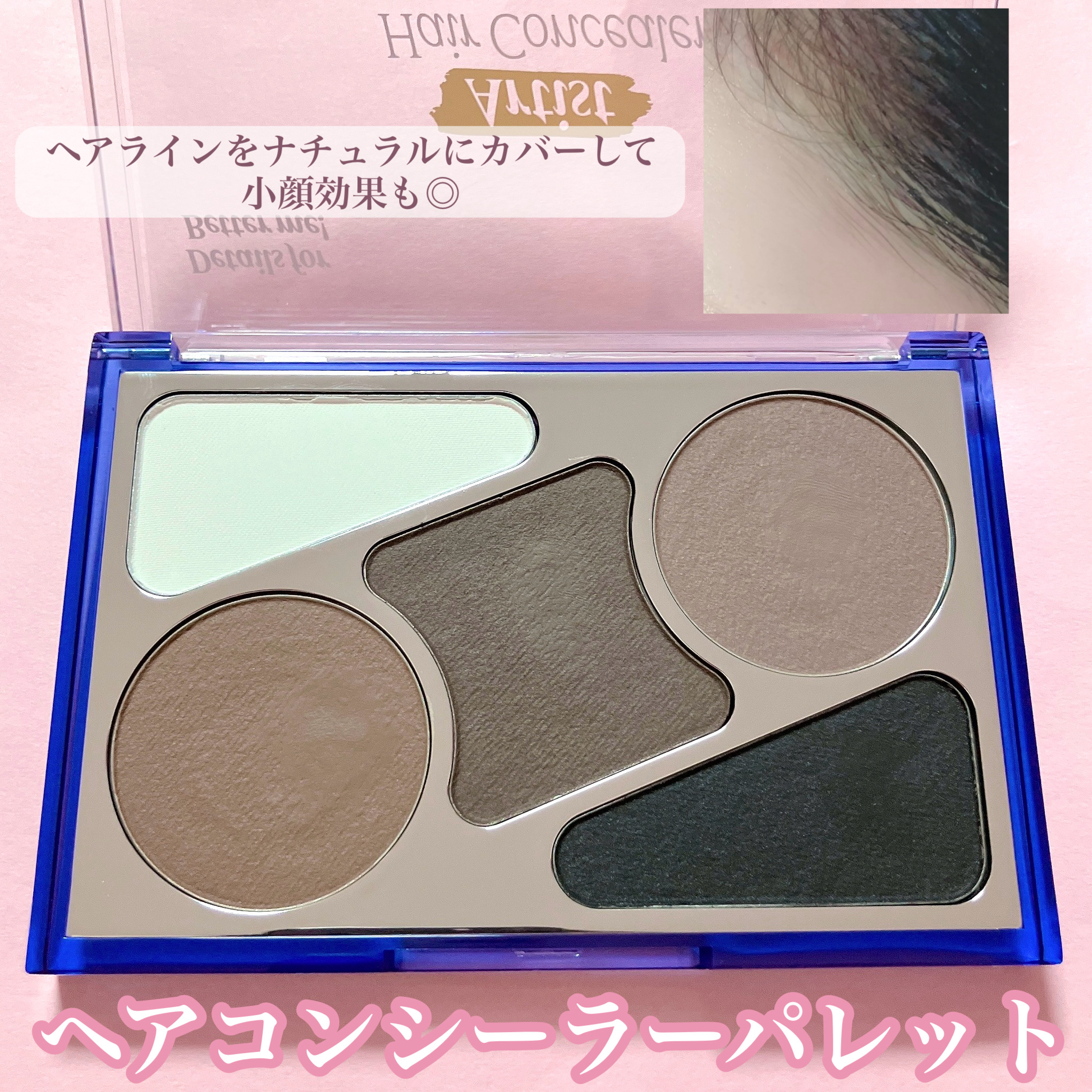  ヘアコンシーラーパレット&アーティスト デュアルブラシ/odiD/その他スタイリングを使ったクチコミ（3枚目）