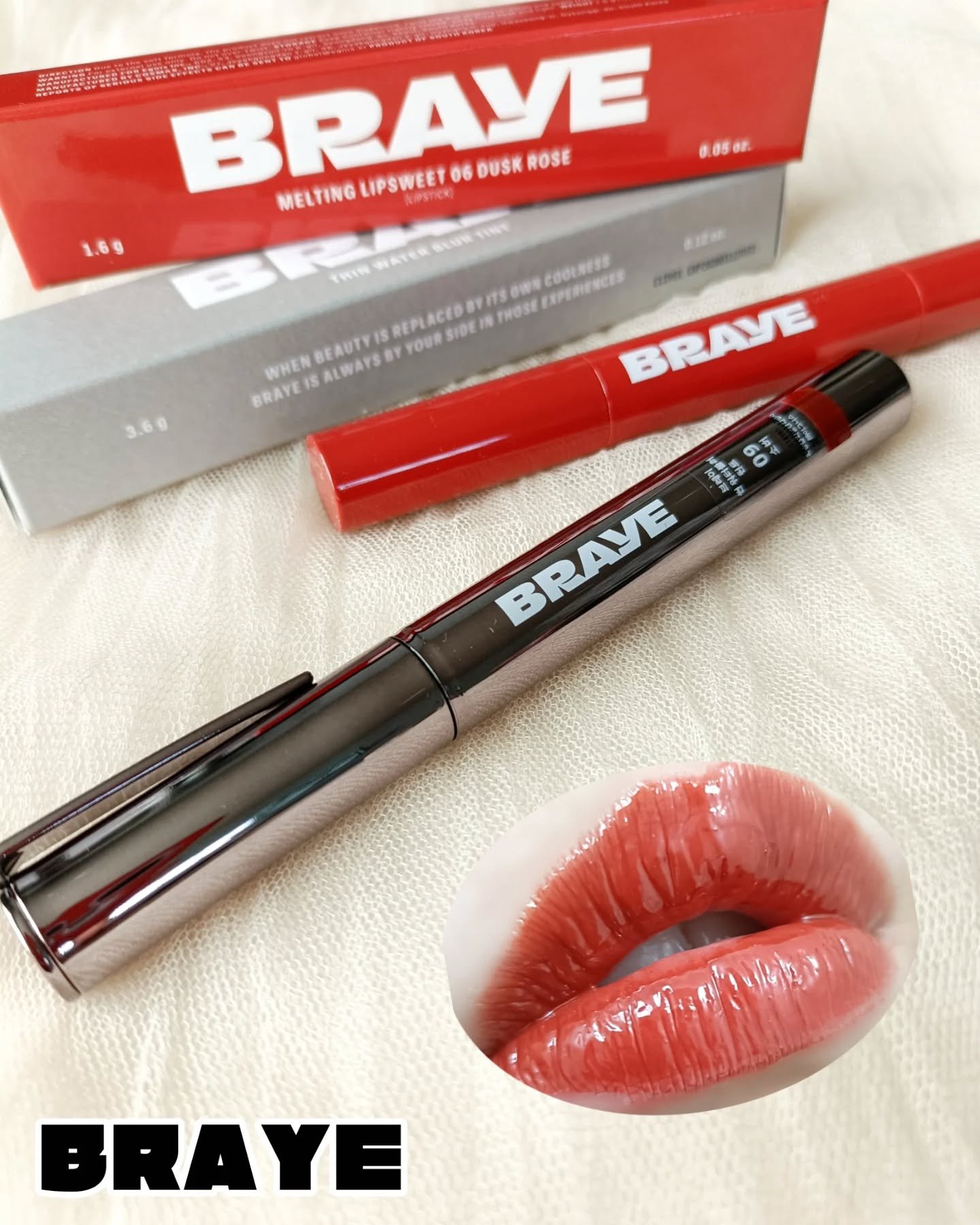 THIN GLOW TINT/BRAYE/口紅を使ったクチコミ（1枚目）