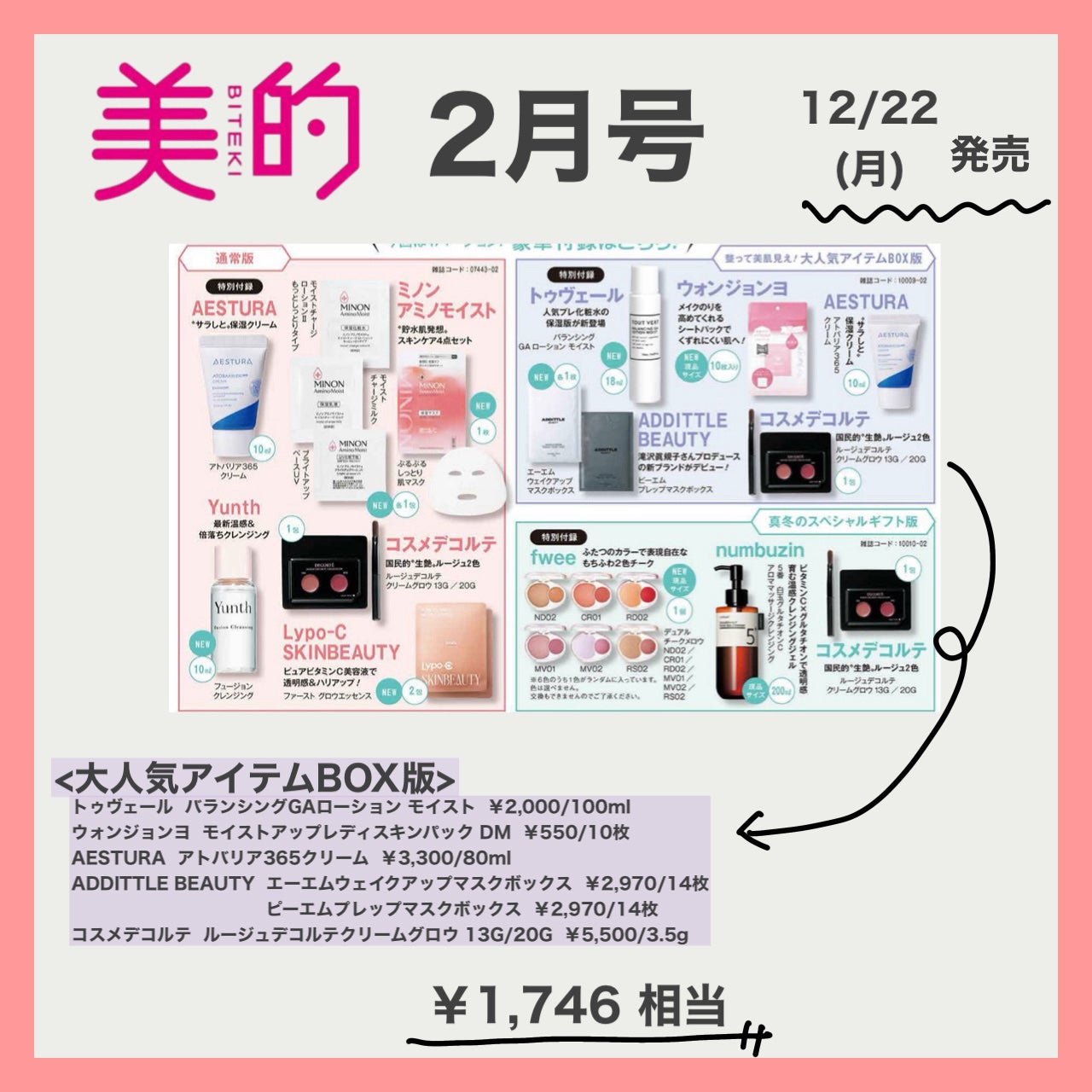 おみ on LIPS 「【雑誌】2月号付録一覧付録商品ぜーんぶ調べました/お得満載の雑..」(5枚目)