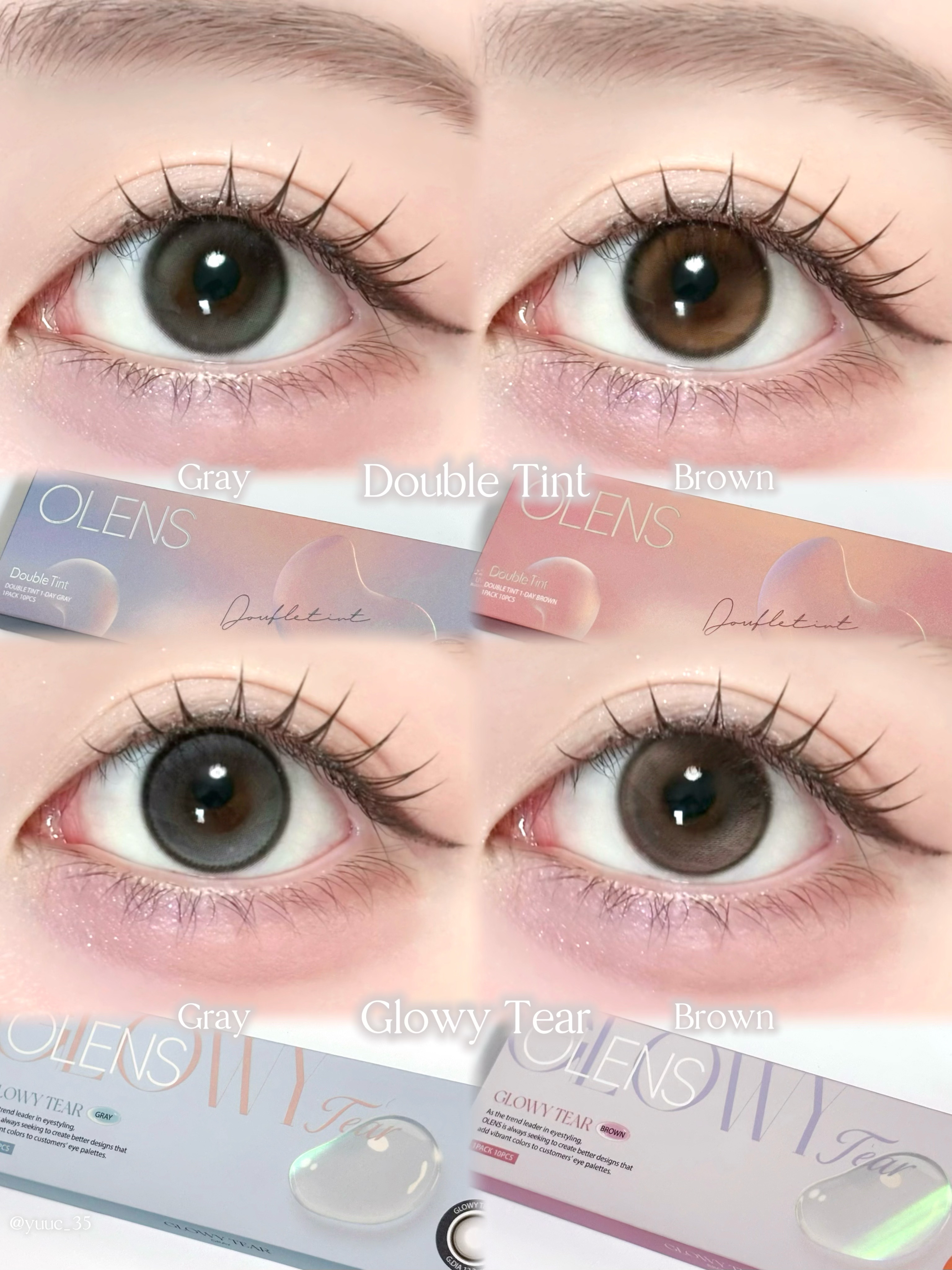 Double Tint 1day/OLENS/カラーコンタクトレンズを使ったクチコミ（2枚目）