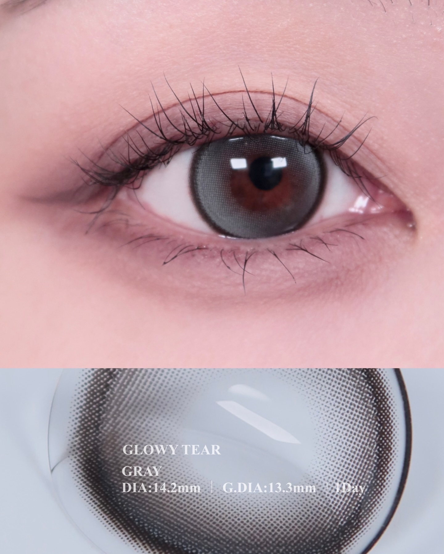 Glowy Tear 1day/OLENS/ワンデー（１DAY）カラコンを使ったクチコミ（3枚目）