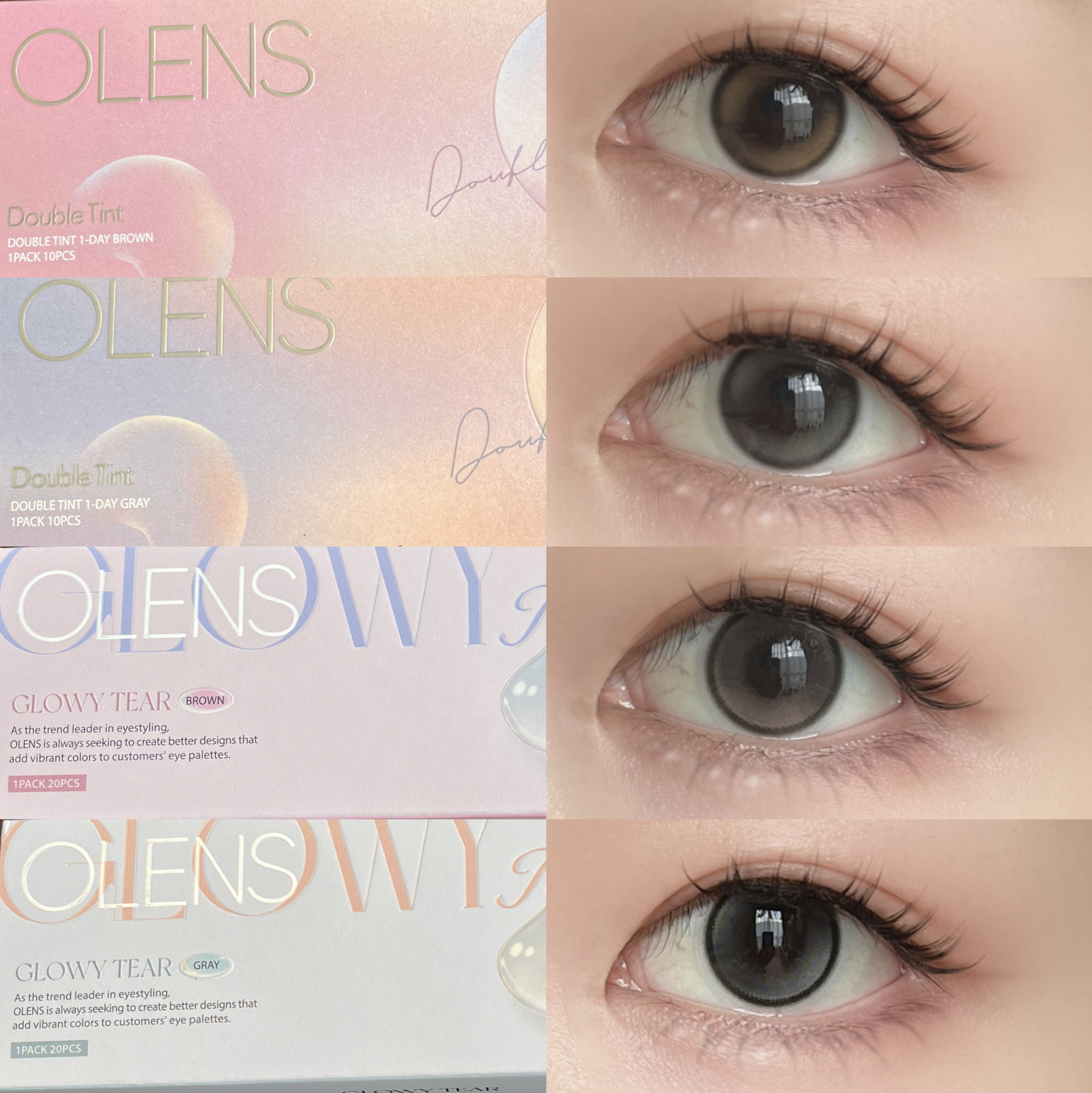 Double Tint 1day/OLENS/カラーコンタクトレンズを使ったクチコミ（1枚目）