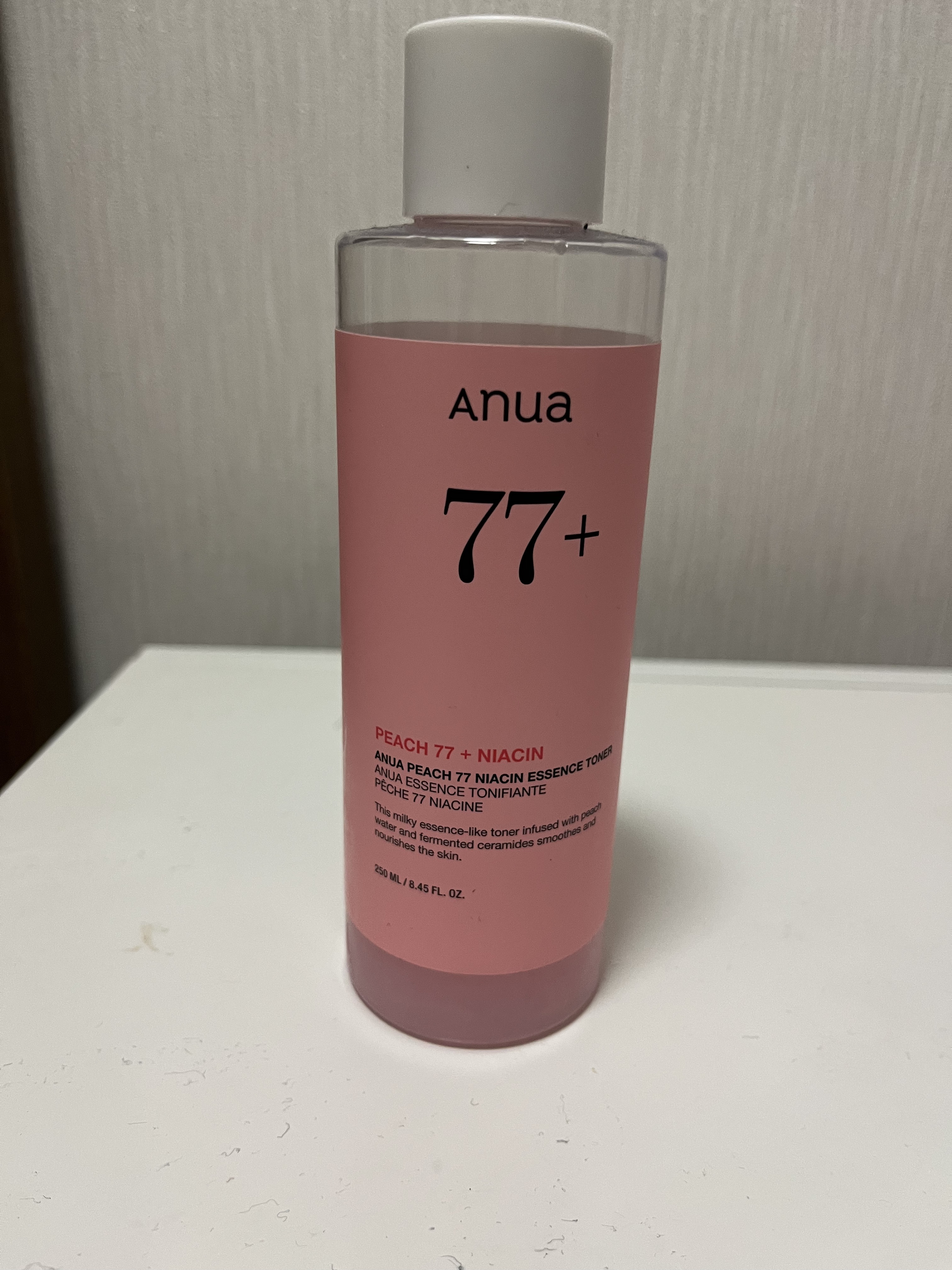 桃77％ナイアシンエッセンストナー 250ml/Anua/化粧水を使ったクチコミ（2枚目）