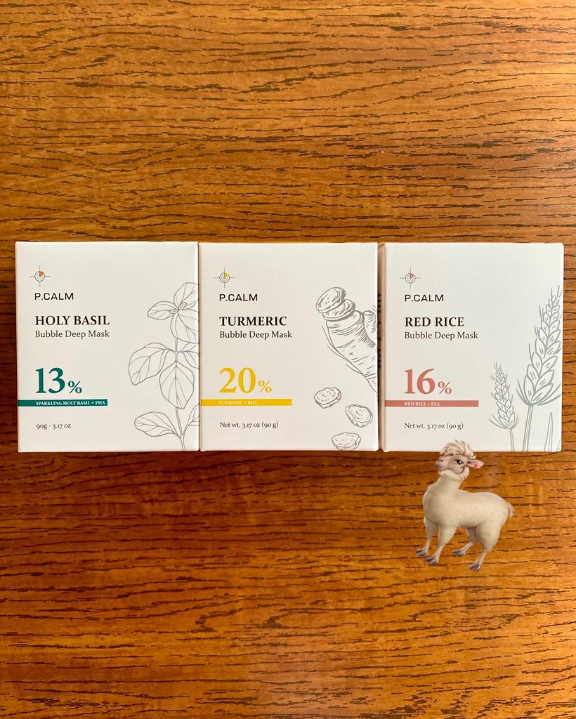 ホーリーバジル炭酸バブルパック/P.CALM/洗い流すパック・マスクを使ったクチコミ（1枚目）