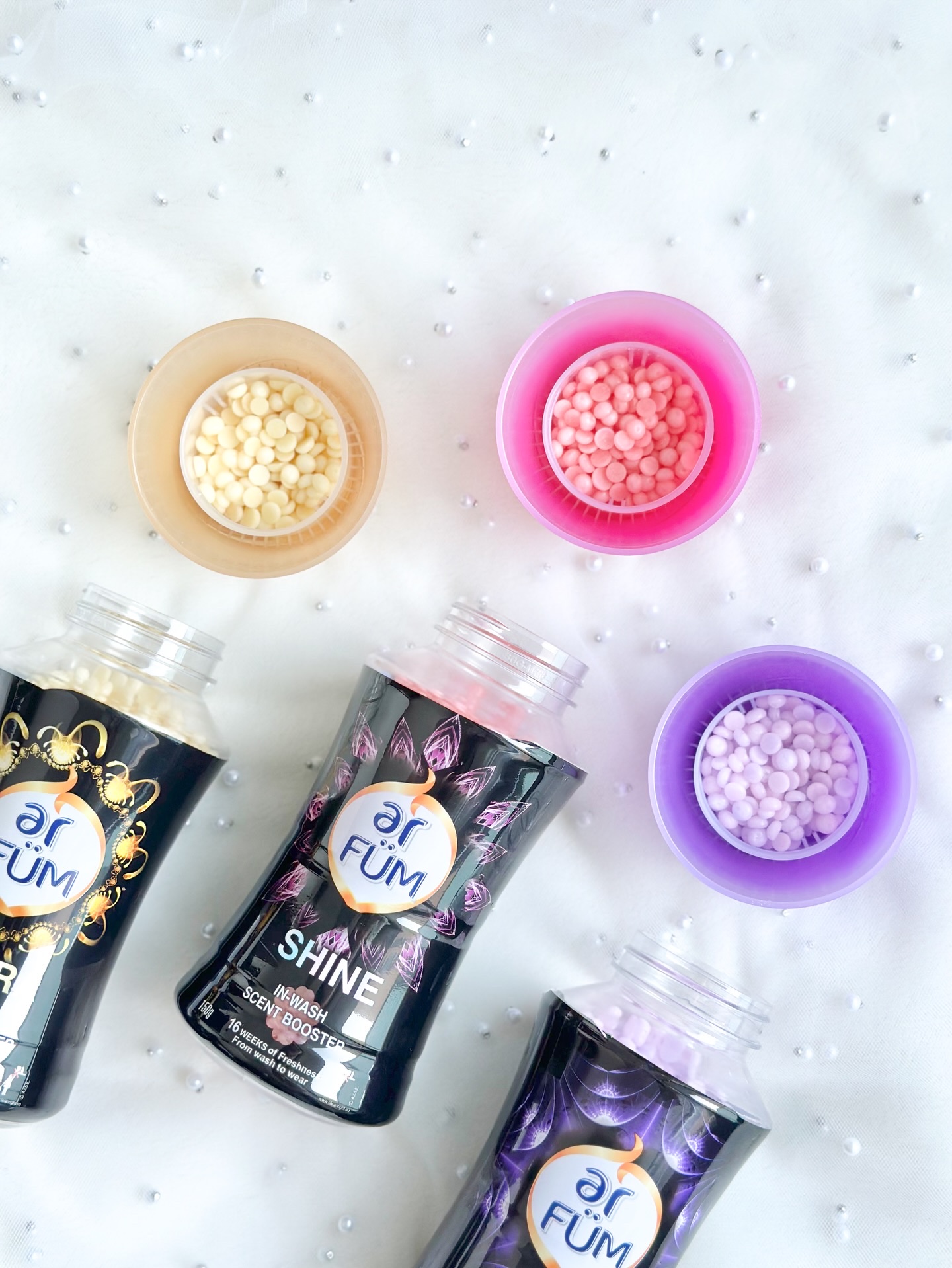 arFUM 高級ラインblacklabel香りビーズ【SHINE】のクチコミ「⁡
⁡
⁡
⁡

⁡
⁡
𓊆 16週間香りが持続！
　　　　　　　　アロマ×香水の香りビーズ🧺.....」（2枚目）