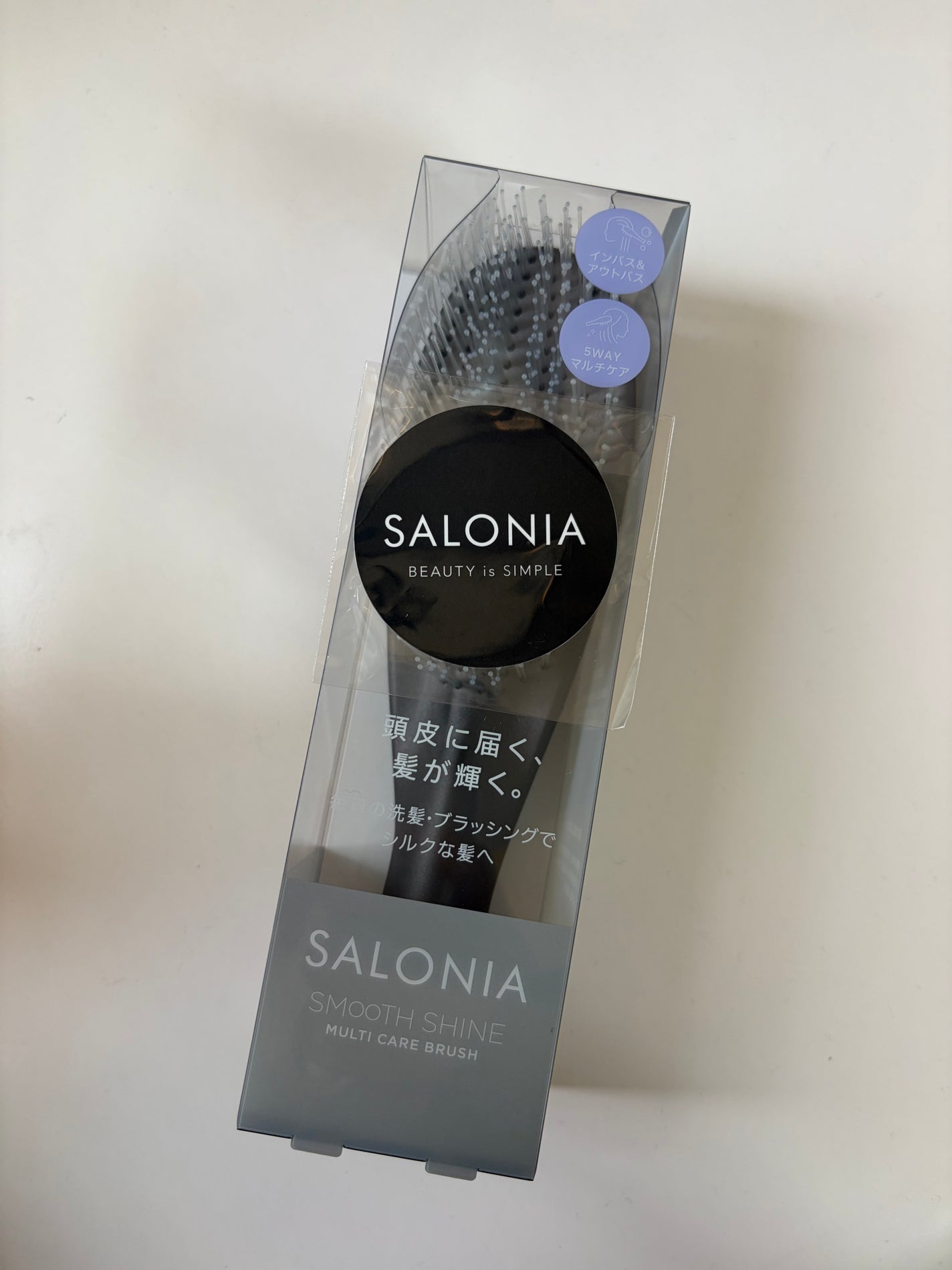 サロニア スムースシャインマルチケアブラシ/SALONIA/ヘアブラシを使ったクチコミ(6枚目)