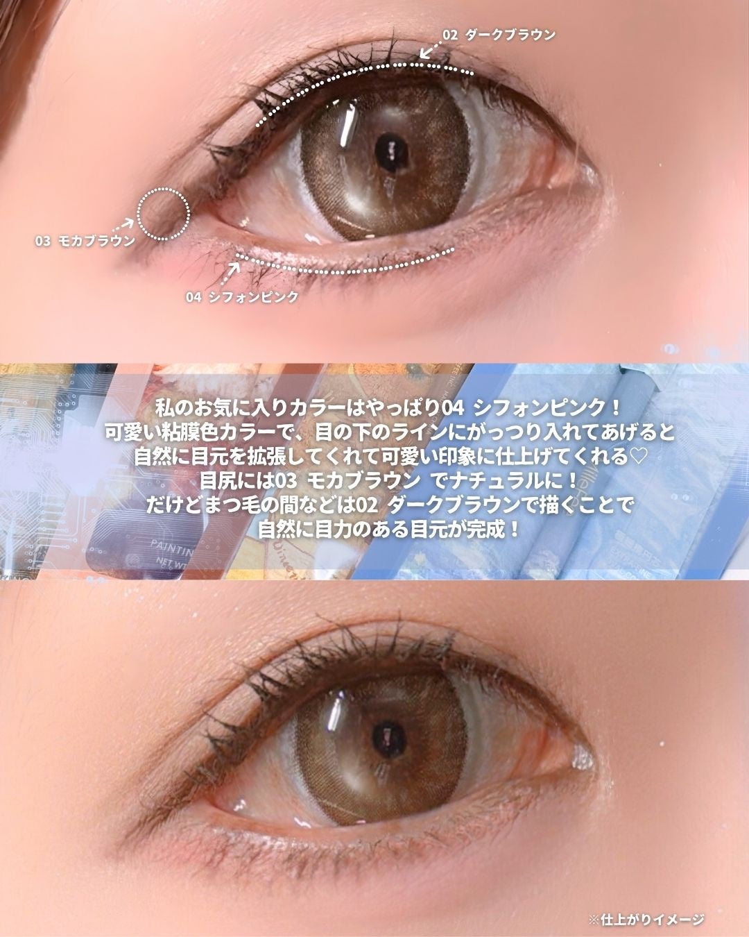 絵画ジェルアイライナー/MilleFée/ジェルアイライナーを使ったクチコミ(4枚目)