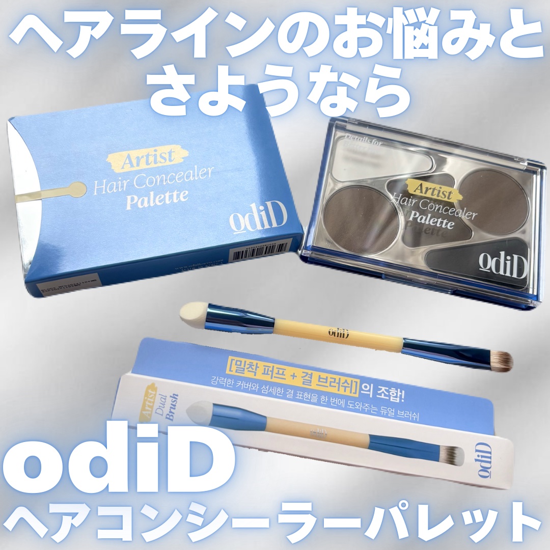  ヘアコンシーラーパレット&アーティスト デュアルブラシ/odiD/その他スタイリングを使ったクチコミ（1枚目）