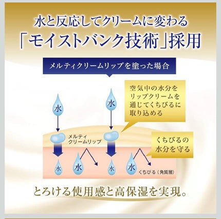 メルティクリームリップ リッチハニー/メンソレータム/リップクリームの画像