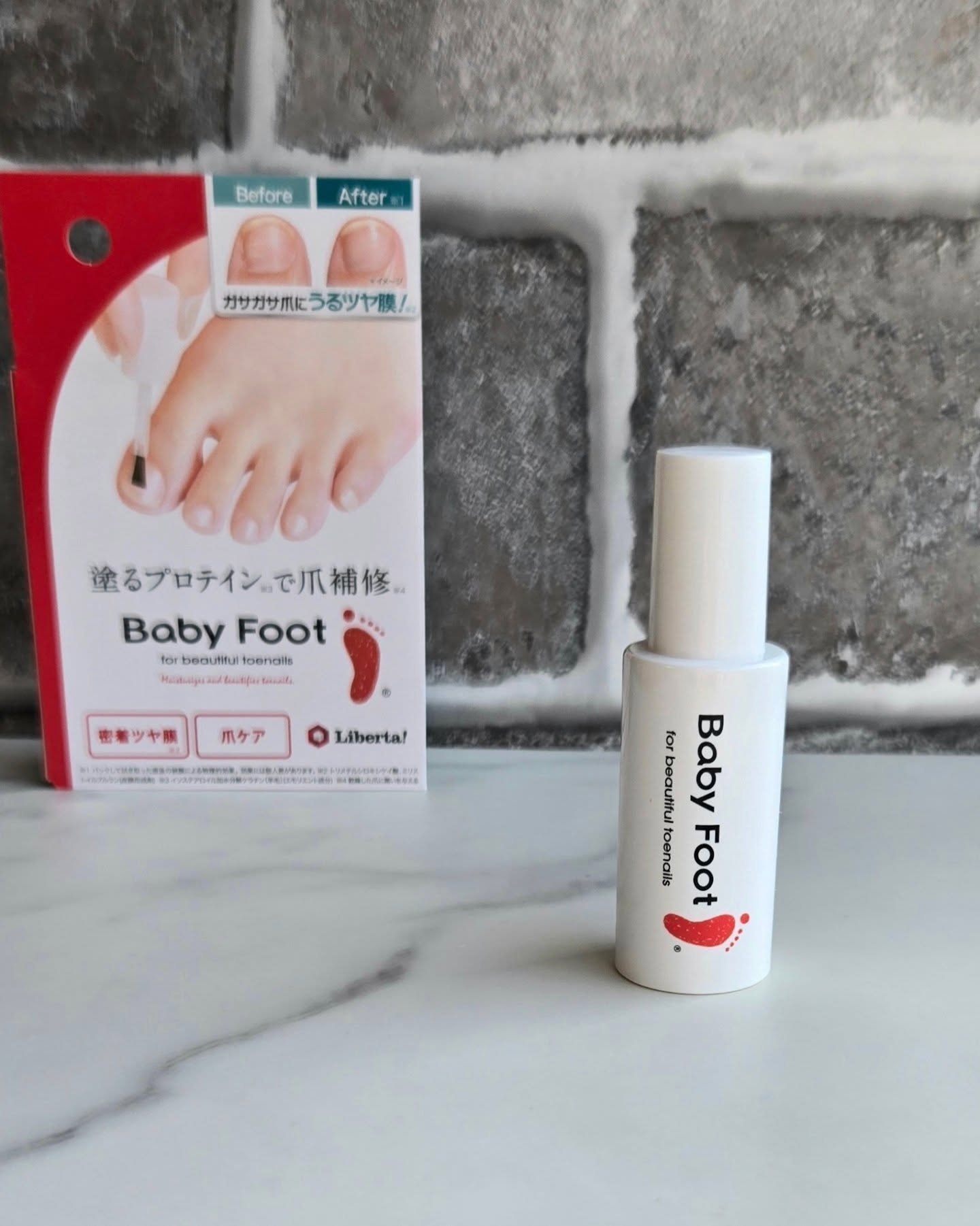 ベビーフット 足爪プロティンパック/ベビーフット/レッグ・フットケアを使ったクチコミ（1枚目）