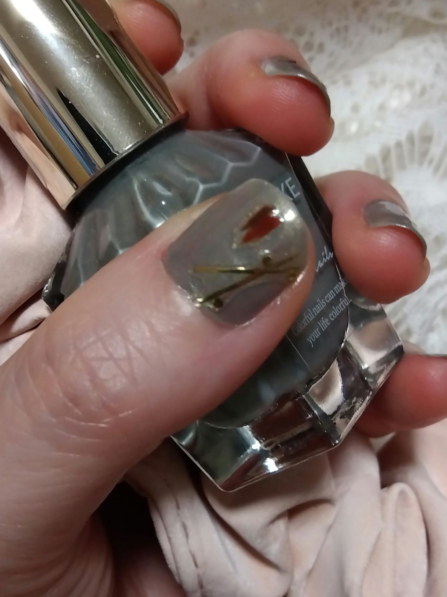 カラフルネイルズ N119 パームリーフ/キャンメイク/マニキュアを使ったクチコミ（2枚目）