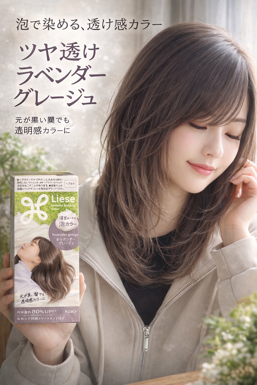 泡カラー/リーゼ/ヘアカラーを使ったクチコミ（1枚目）