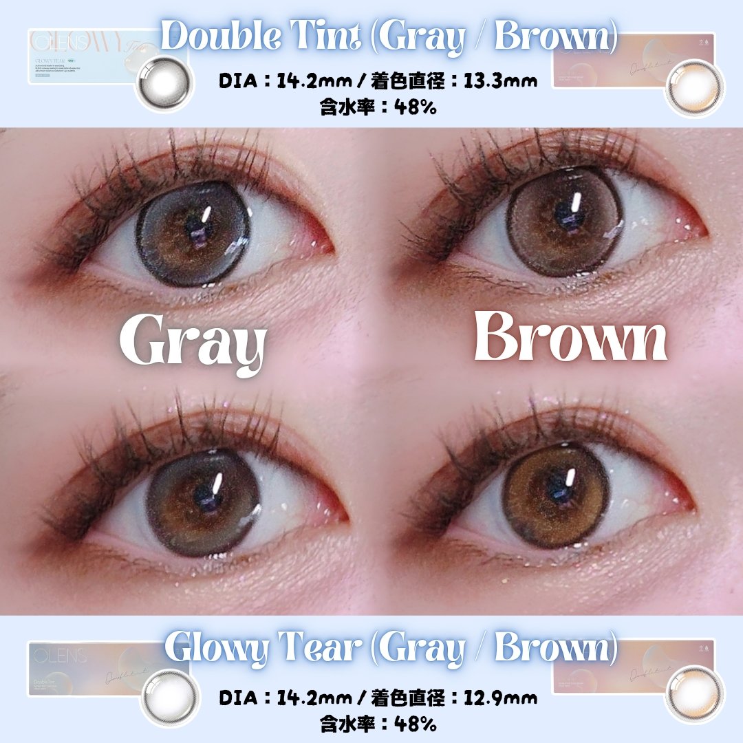 Double Tint 1day/OLENS/カラーコンタクトレンズを使ったクチコミ（2枚目）