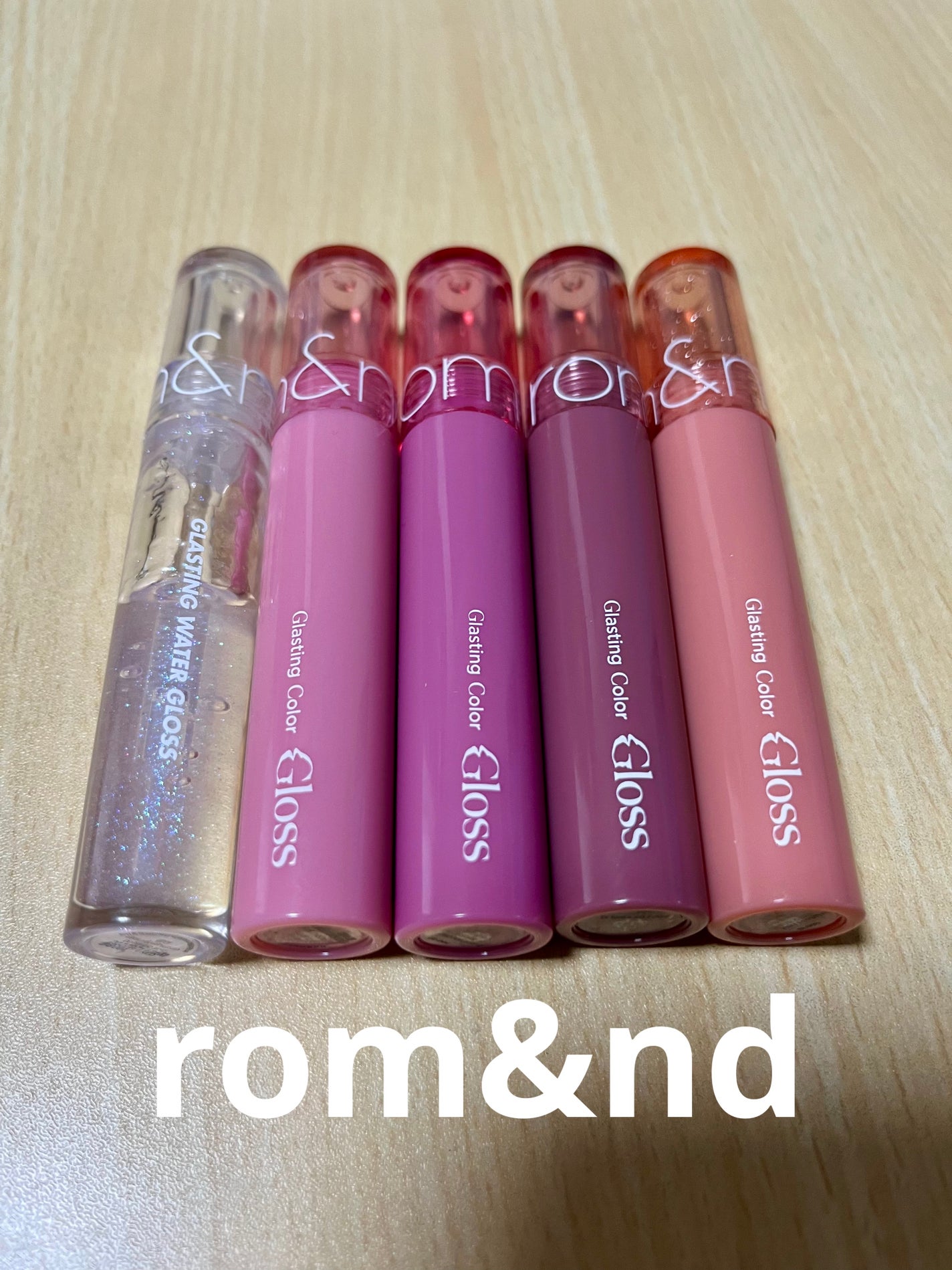 グラスティングウォーターグロス/rom&nd/リップグロスを使ったクチコミ(1枚目)