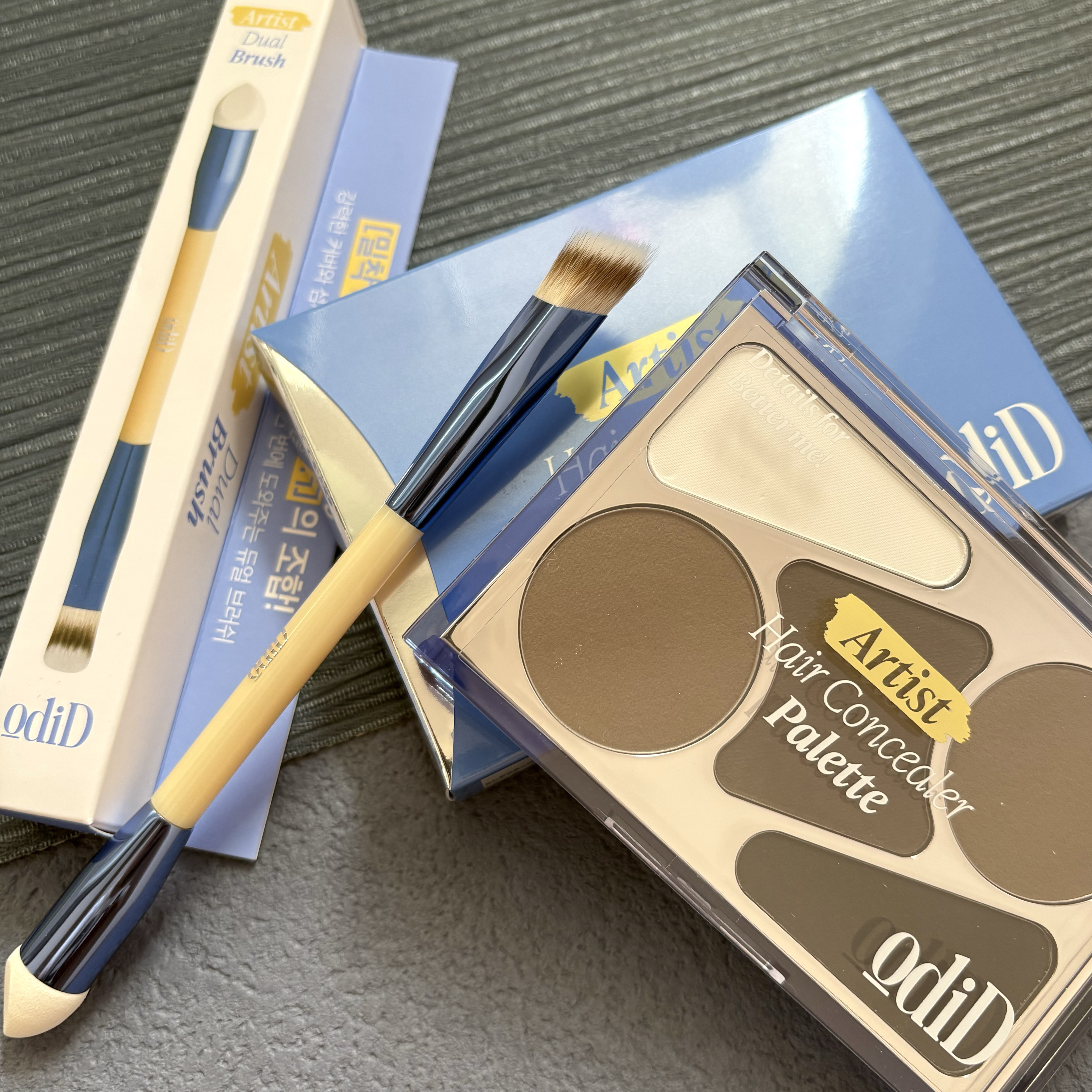  ヘアコンシーラーパレット&アーティスト デュアルブラシ/odiD/その他スタイリングを使ったクチコミ（1枚目）