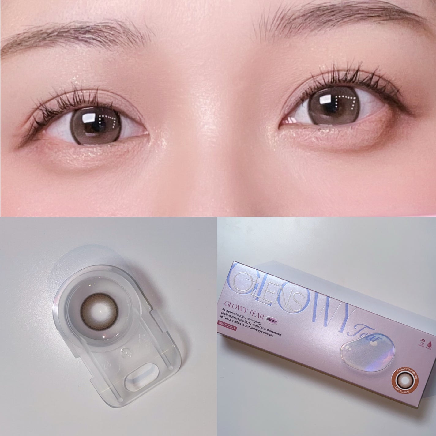 Glowy Tear 1day/OLENS/ワンデー(1DAY)カラコンを使ったクチコミ(3枚目)