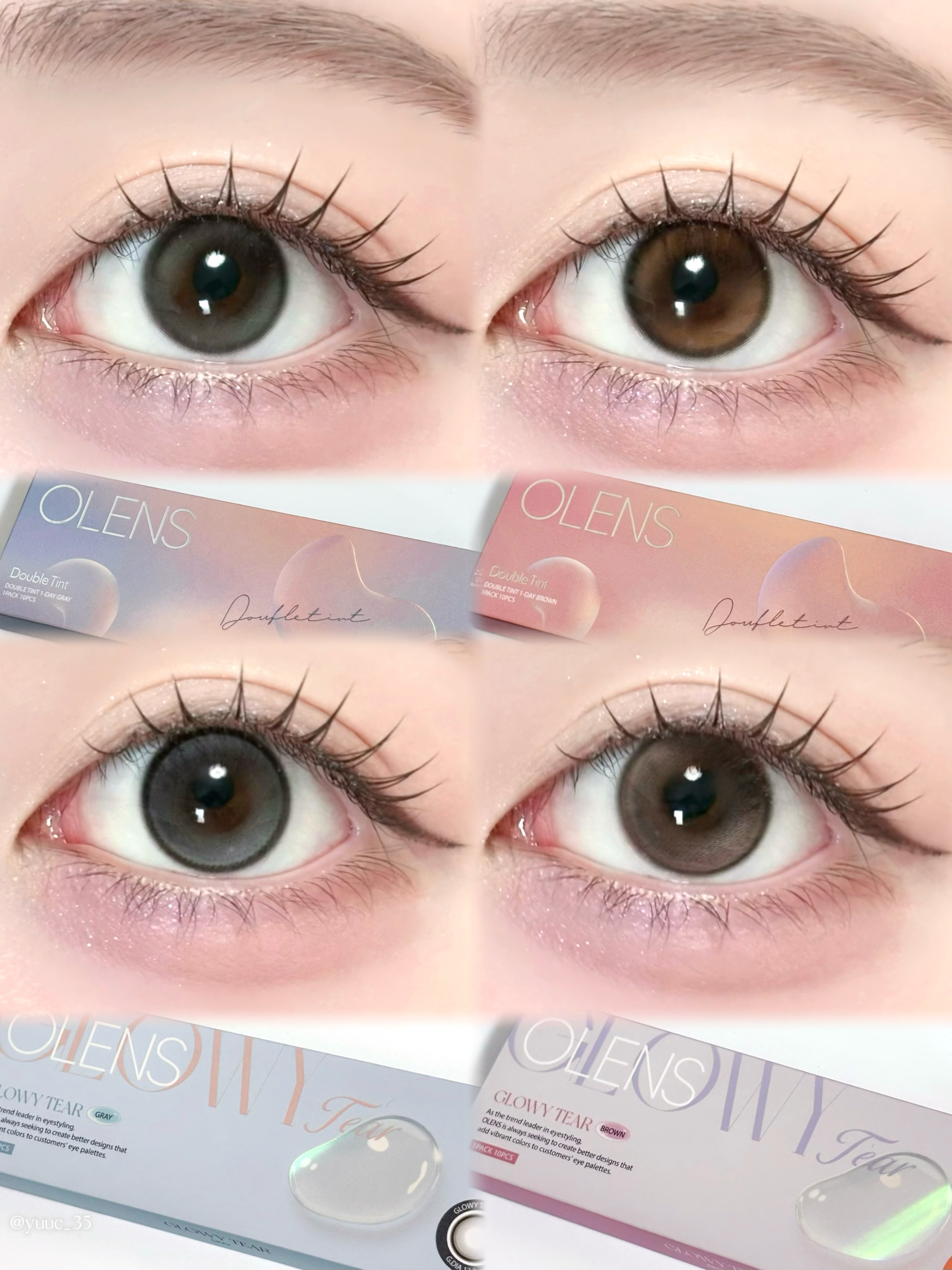 Double Tint 1day/OLENS/カラーコンタクトレンズを使ったクチコミ（1枚目）