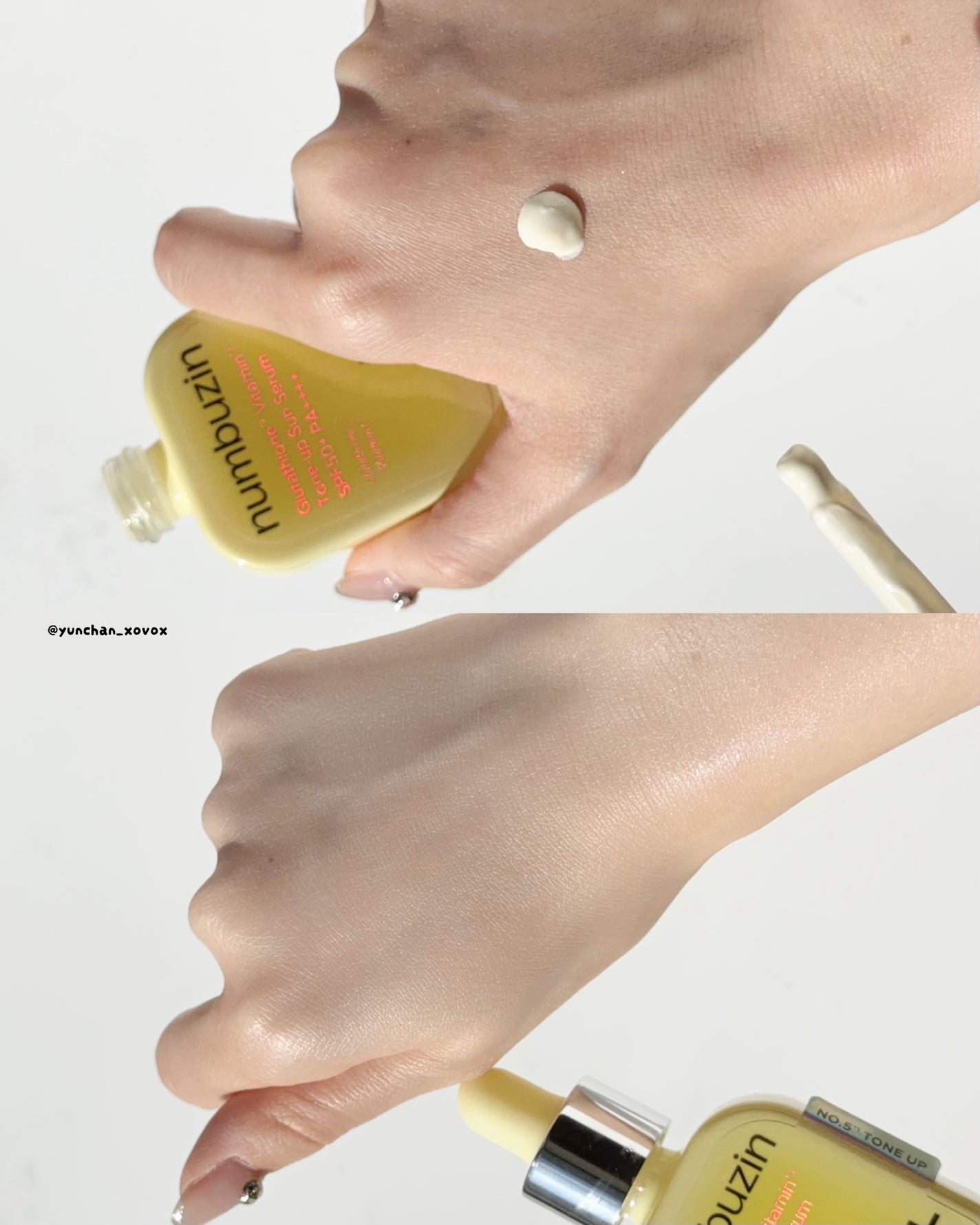 5番 白玉グルタチオンCトーンアップベース SPF50+ PA++++/numbuzin/化粧下地を使ったクチコミ(6枚目)