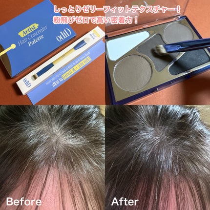 ヘアコンシーラーパレット&アーティスト デュアルブラシ/odiD/その他スタイリングを使ったクチコミ(5枚目)