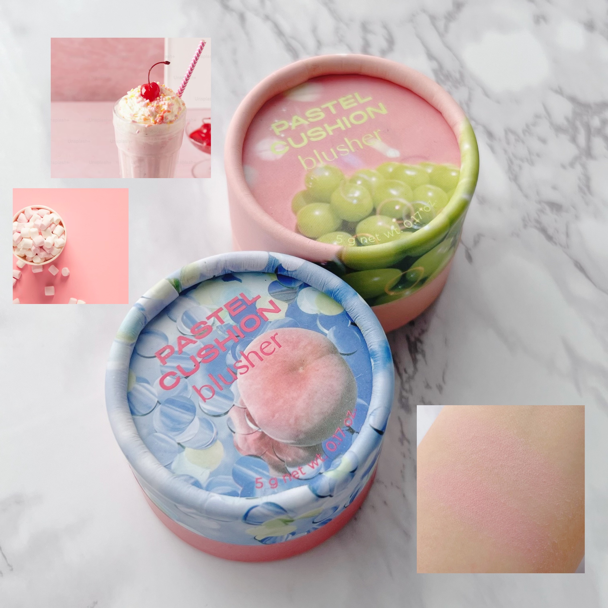 パステルクッションブラッシャー/THE FACE SHOP/パウダーチークを使ったクチコミ（1枚目）