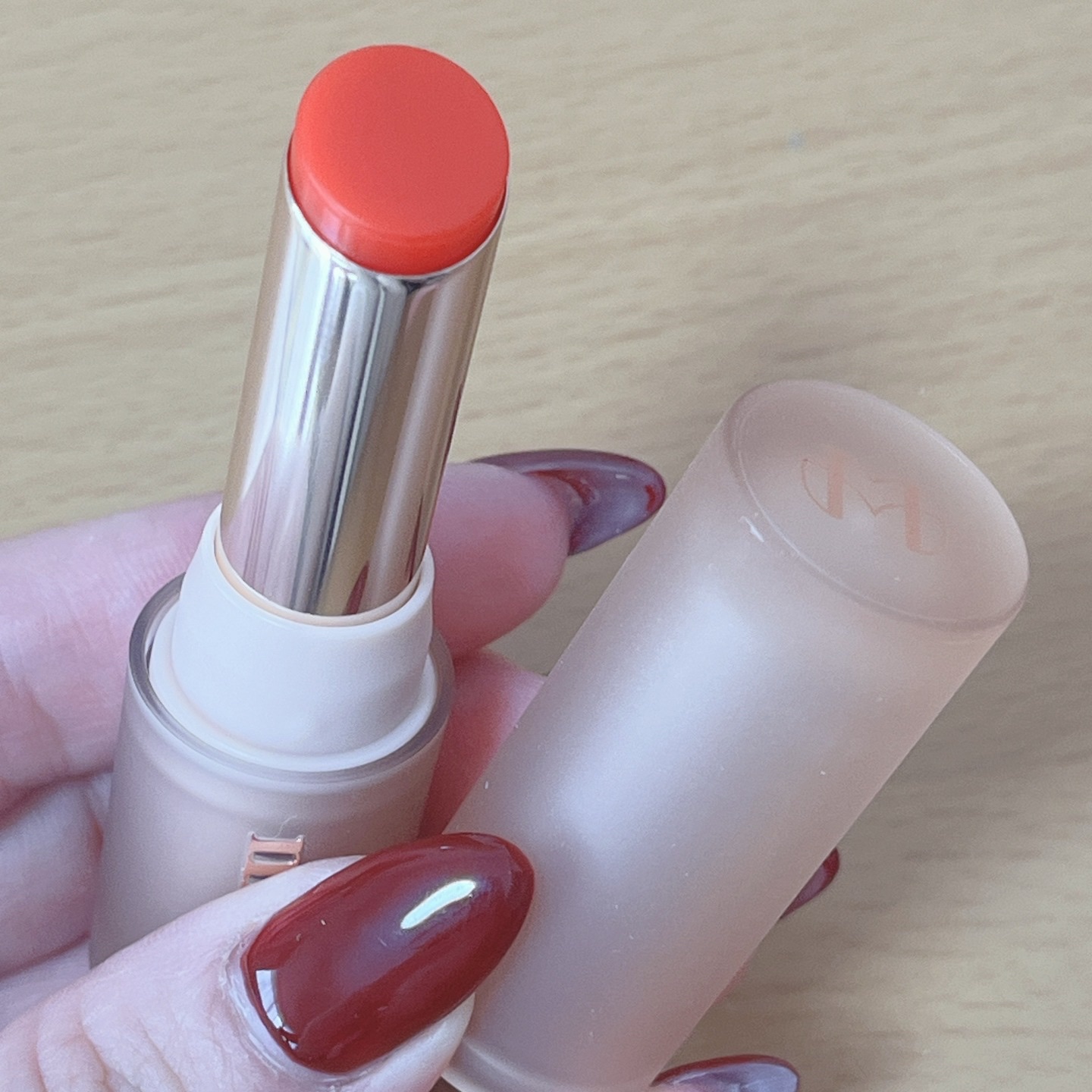 ベアーシャインリップバーム/mude./口紅を使ったクチコミ（2枚目）