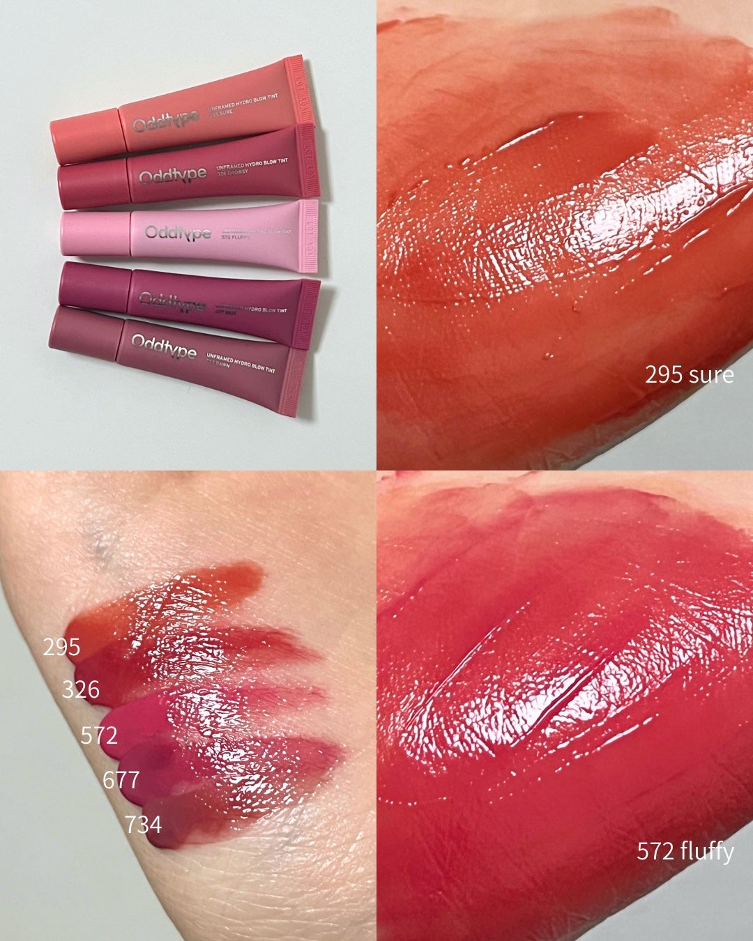 アンフレームドハイドロブロウティント/Oddtype/リップティントを使ったクチコミ(2枚目)